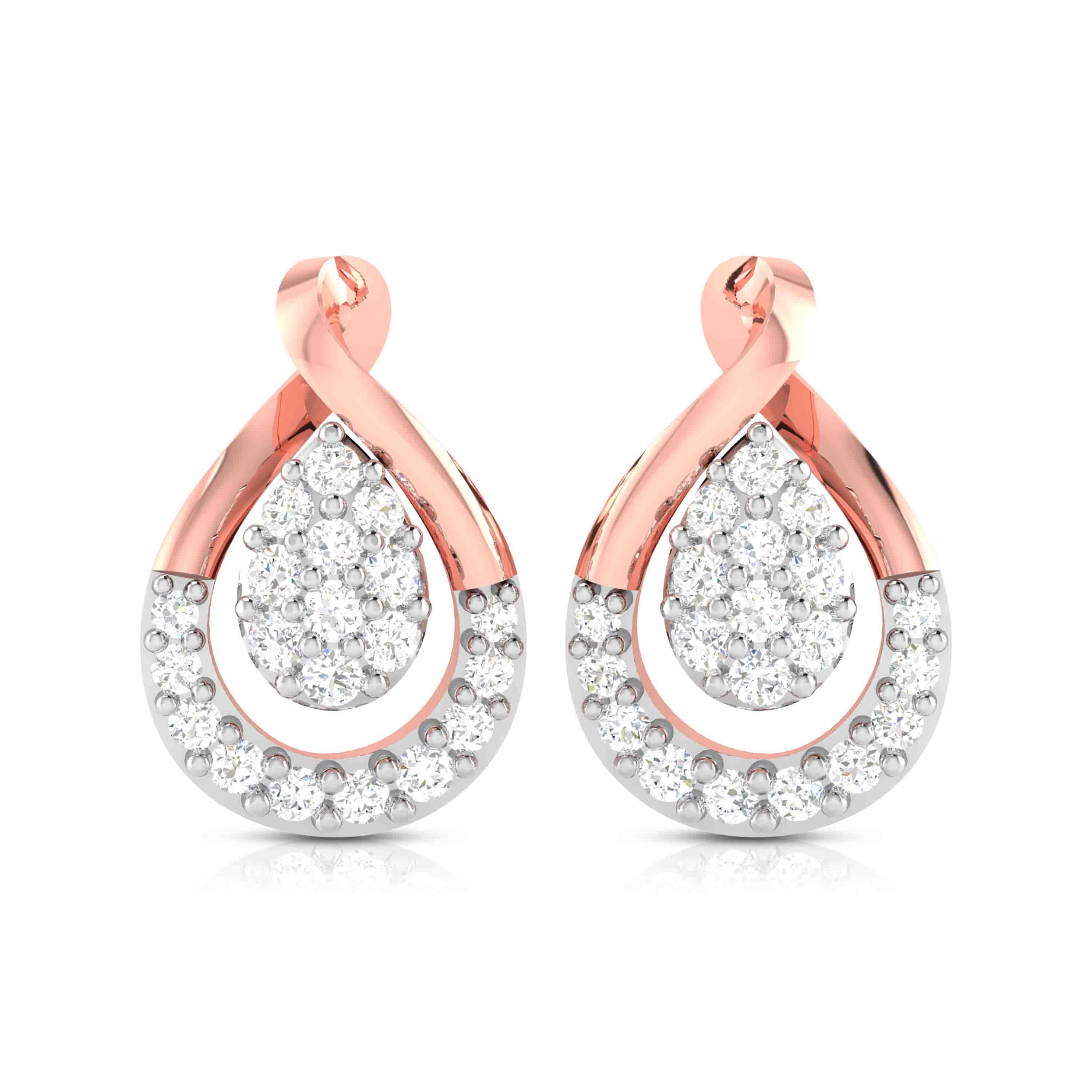 Party wear earrings design Submerge Lab Grown Diamond Earrings Fiona Diamonds