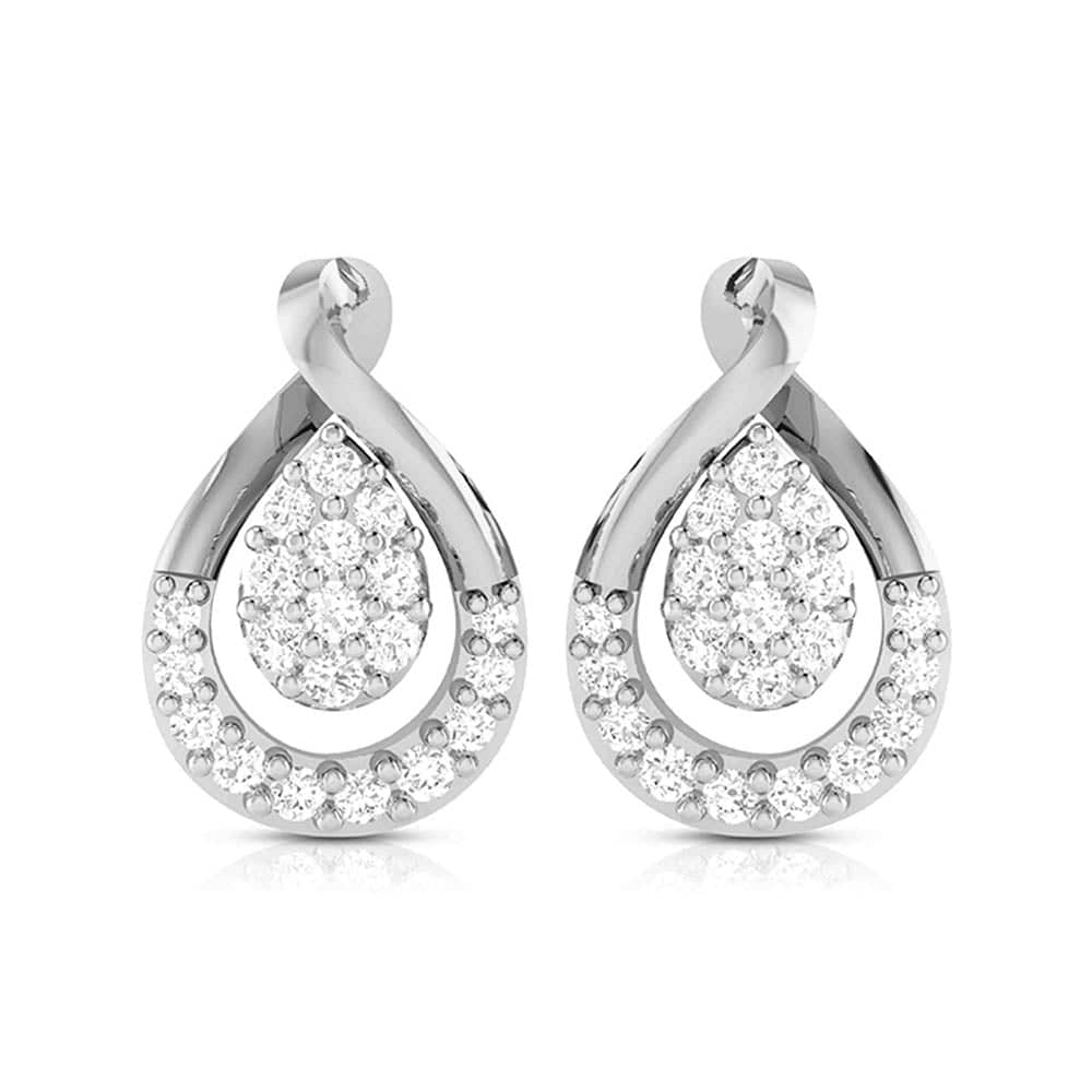 Party wear earrings design Submerge Lab Grown Diamond Earrings Fiona Diamonds
