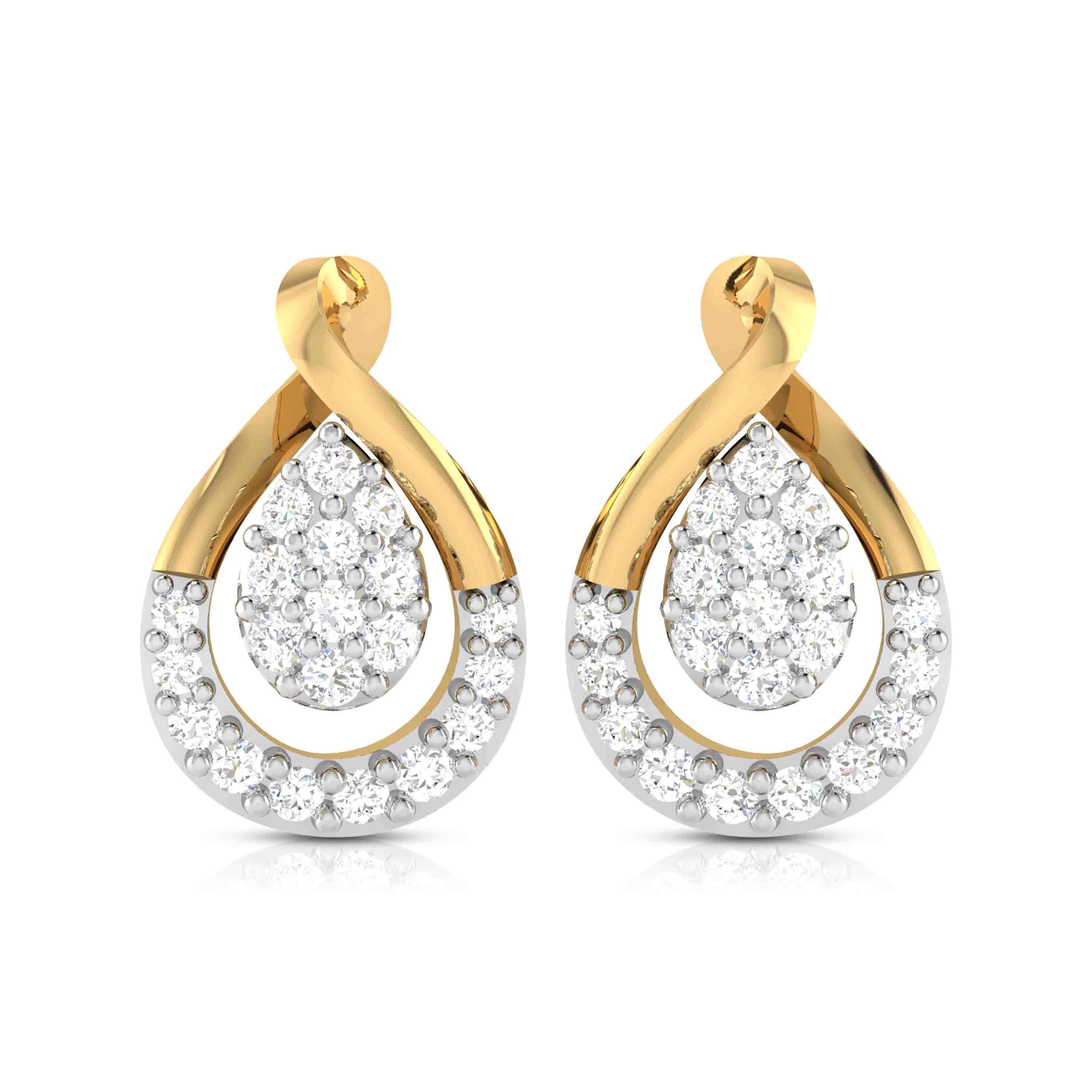 Party wear earrings design Submerge Lab Grown Diamond Earrings Fiona Diamonds