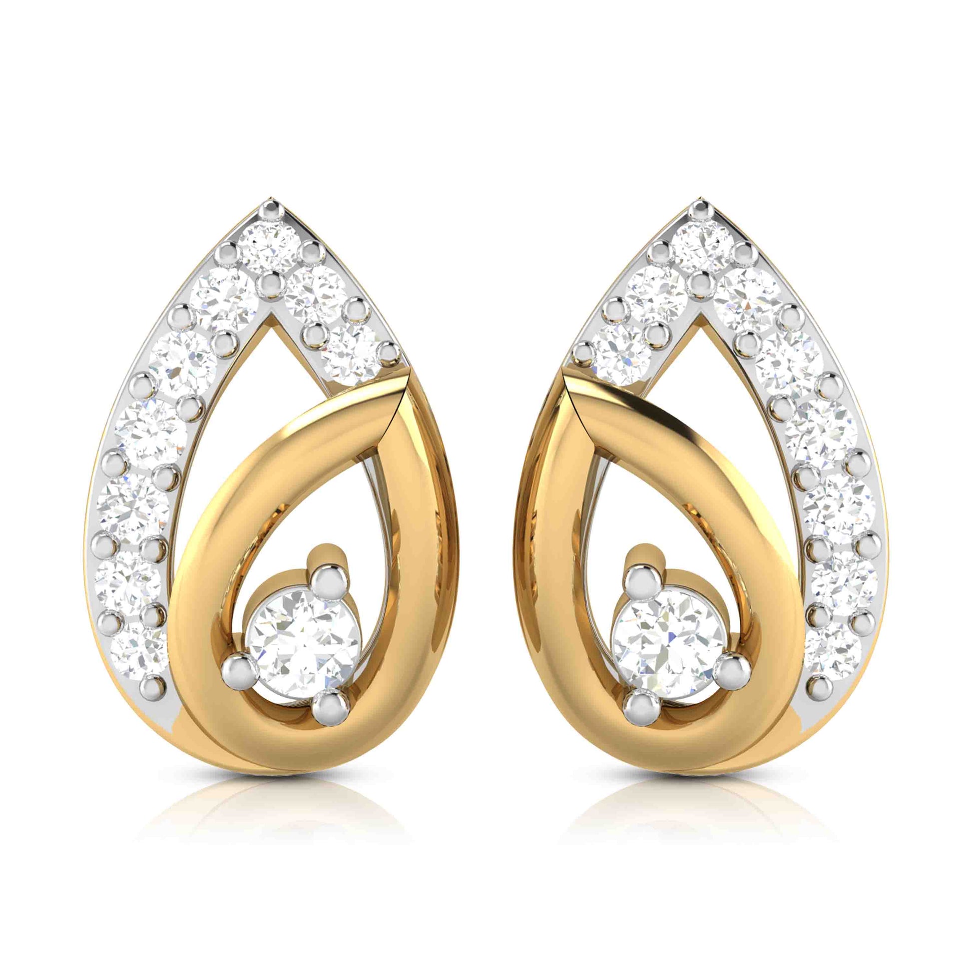 Small earrings design Collop Lab Grown Diamond Earrings Fiona Diamonds