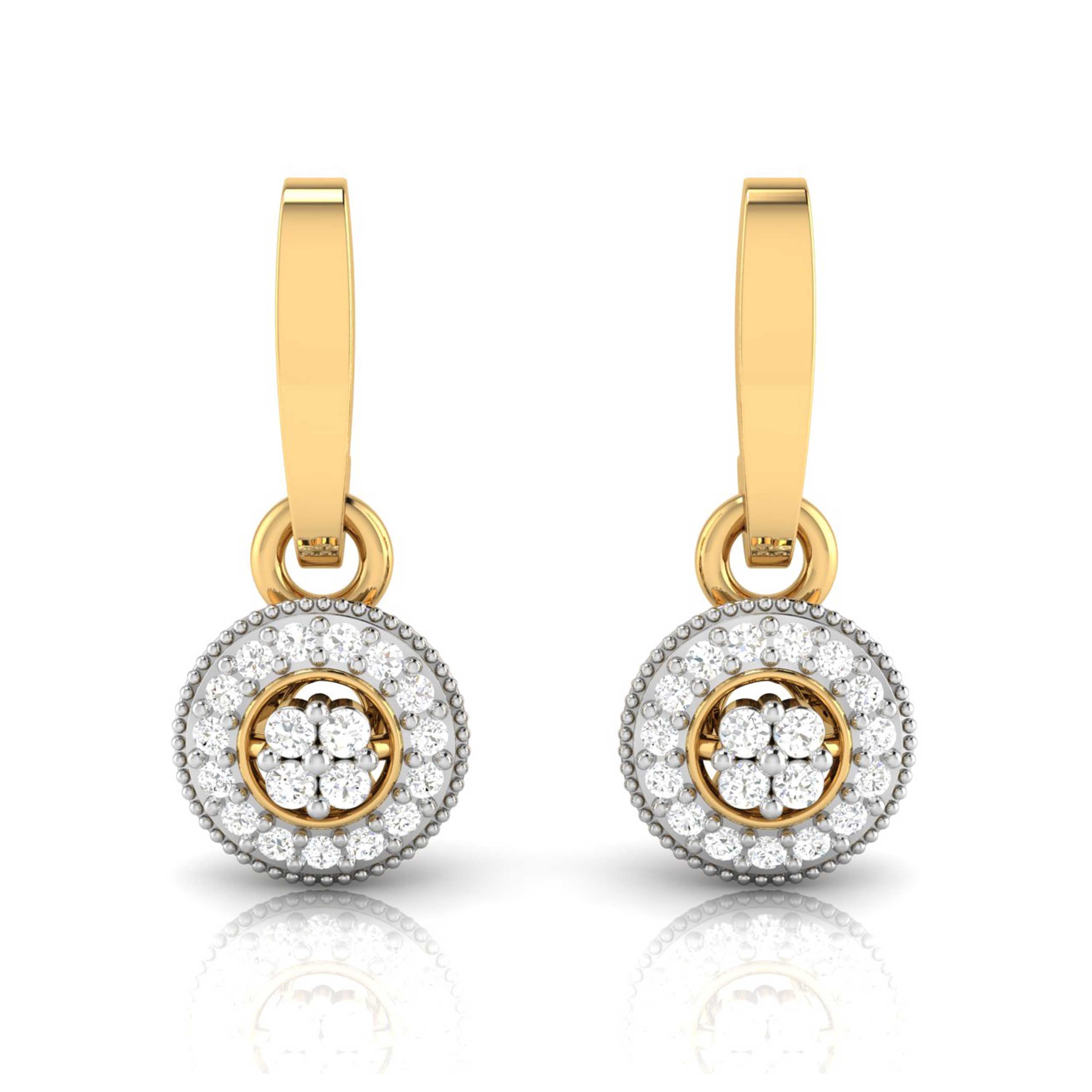 Fancy earrings design Fluency Lab Grown Diamond Earrings Fiona Diamonds