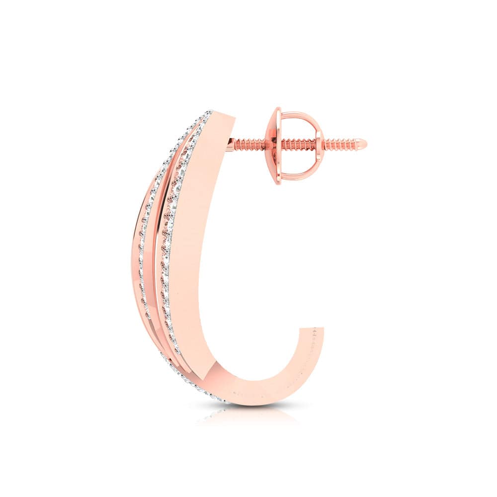 Party wear earrings design Enfold Lab Grown Diamond Earrings Fiona Diamonds