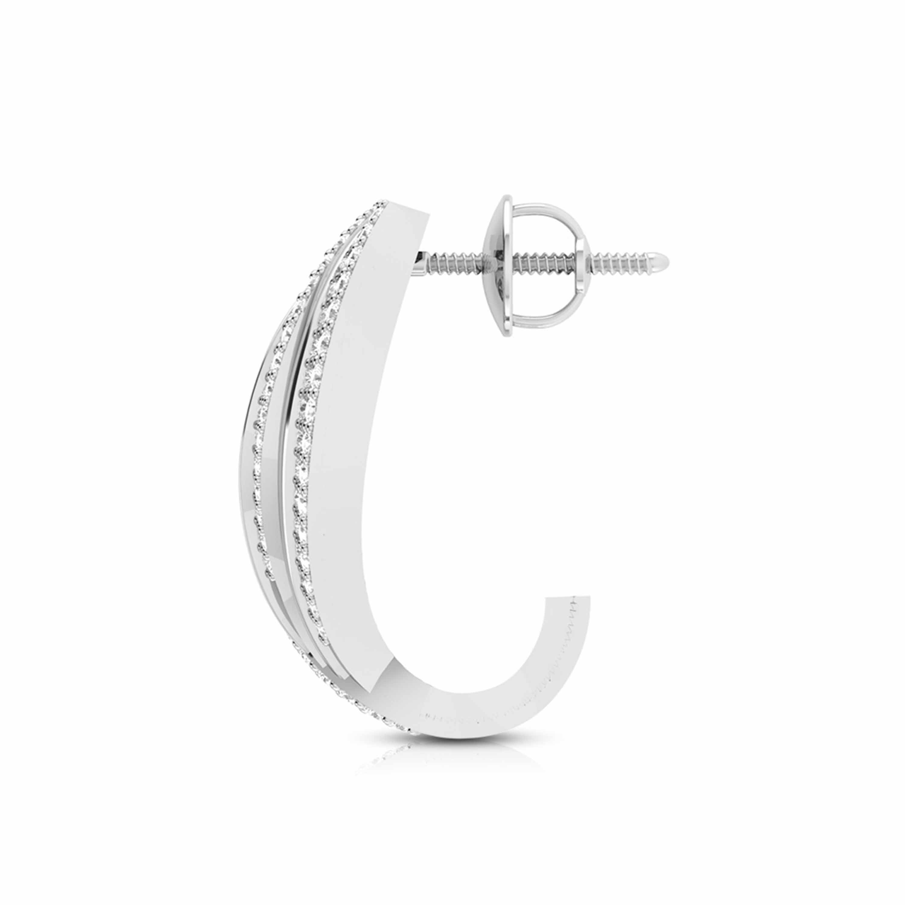 Party wear earrings design Enfold Lab Grown Diamond Earrings Fiona Diamonds
