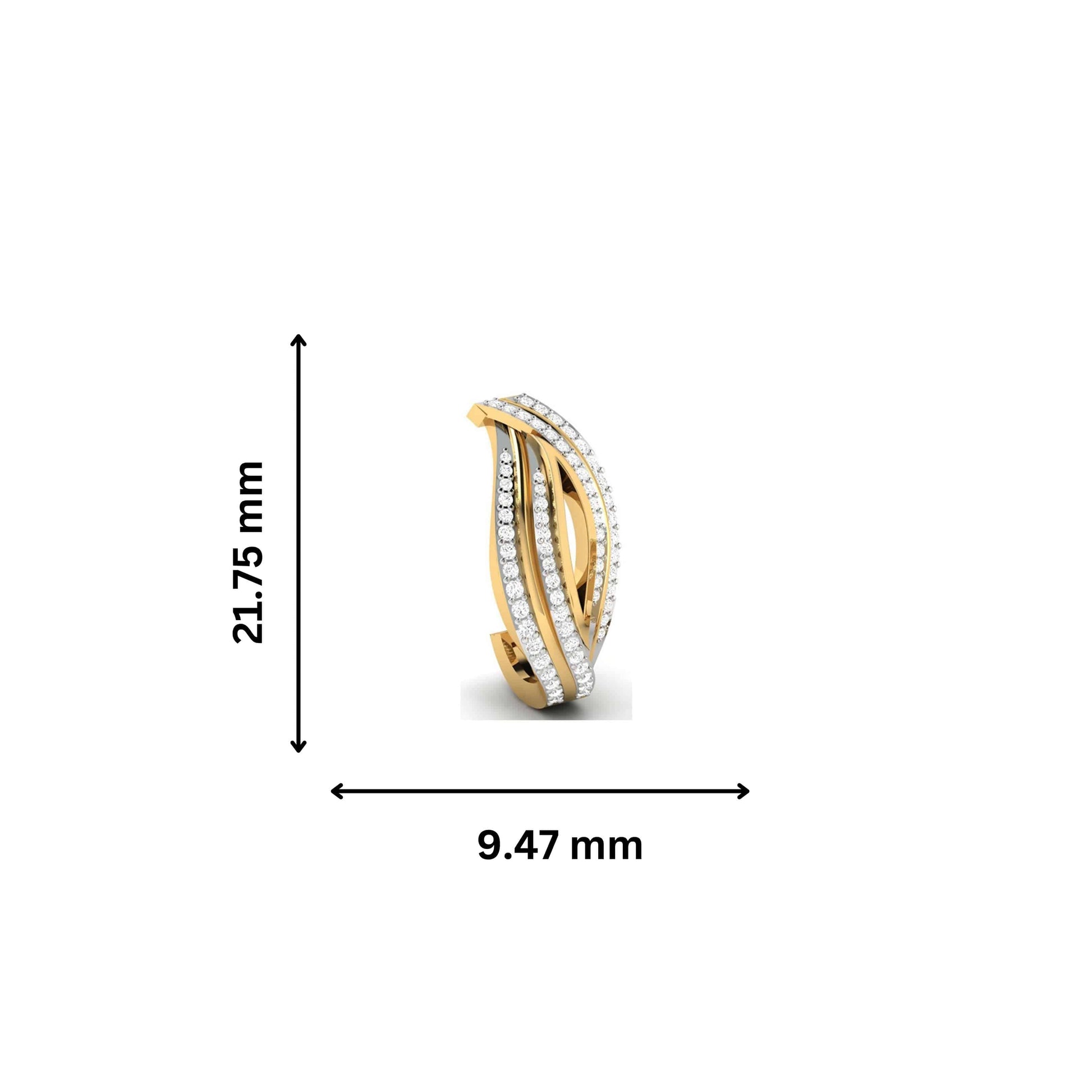 Party wear earrings design Enfold Lab Grown Diamond Earrings Fiona Diamonds