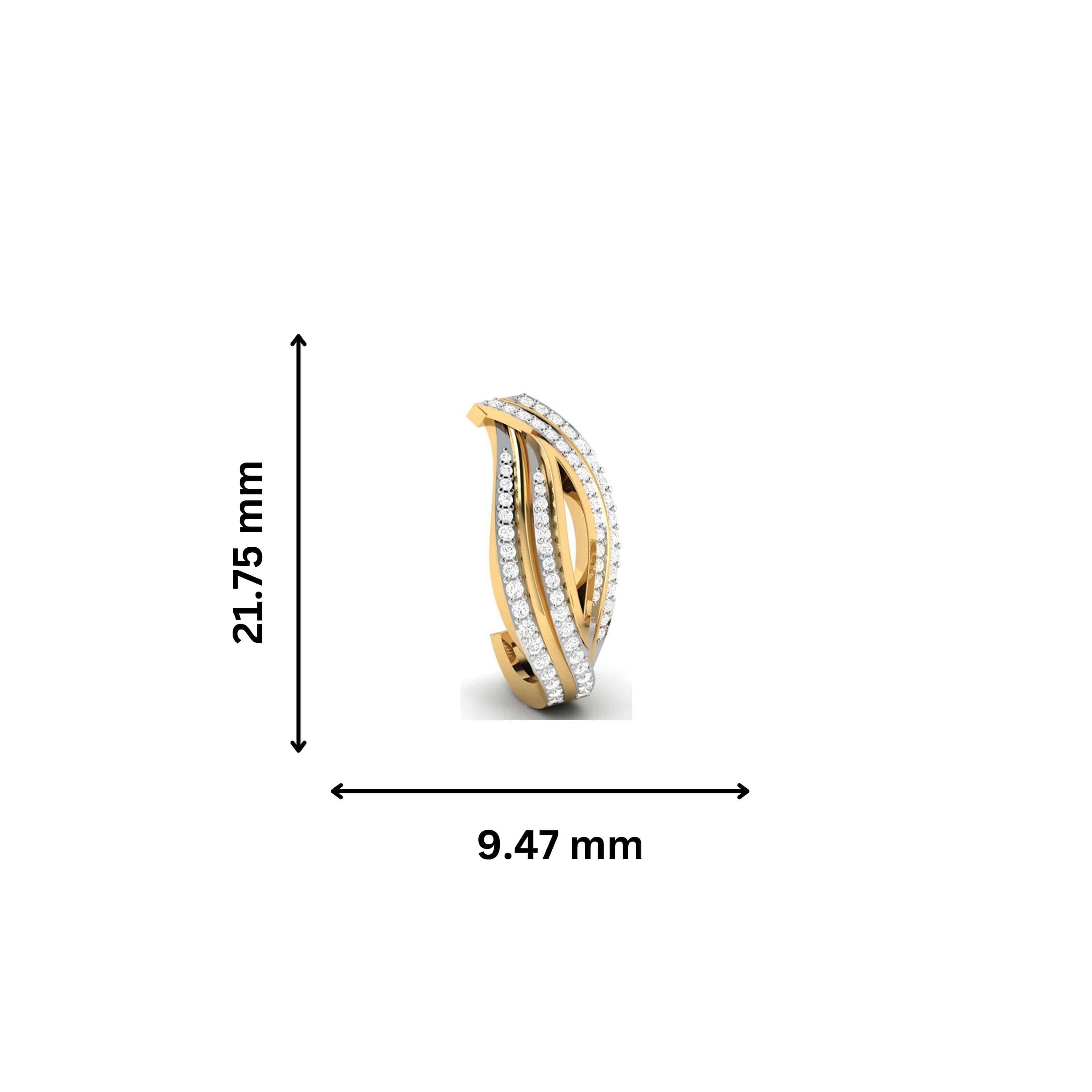 Party wear earrings design Enfold Lab Grown Diamond Earrings Fiona Diamonds