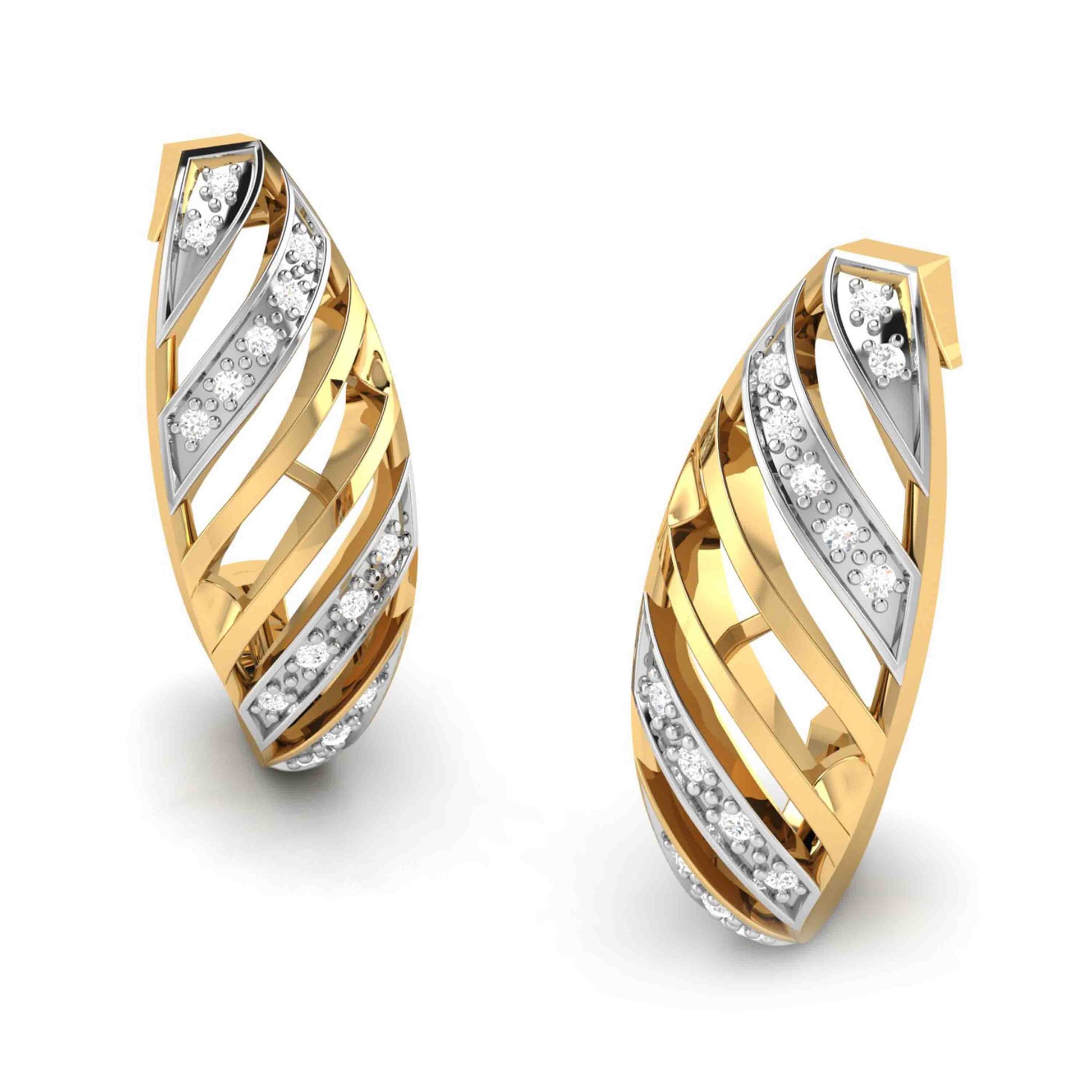 Party wear earrings design Inestimable Lab Grown Diamond Earrings Fiona Diamonds