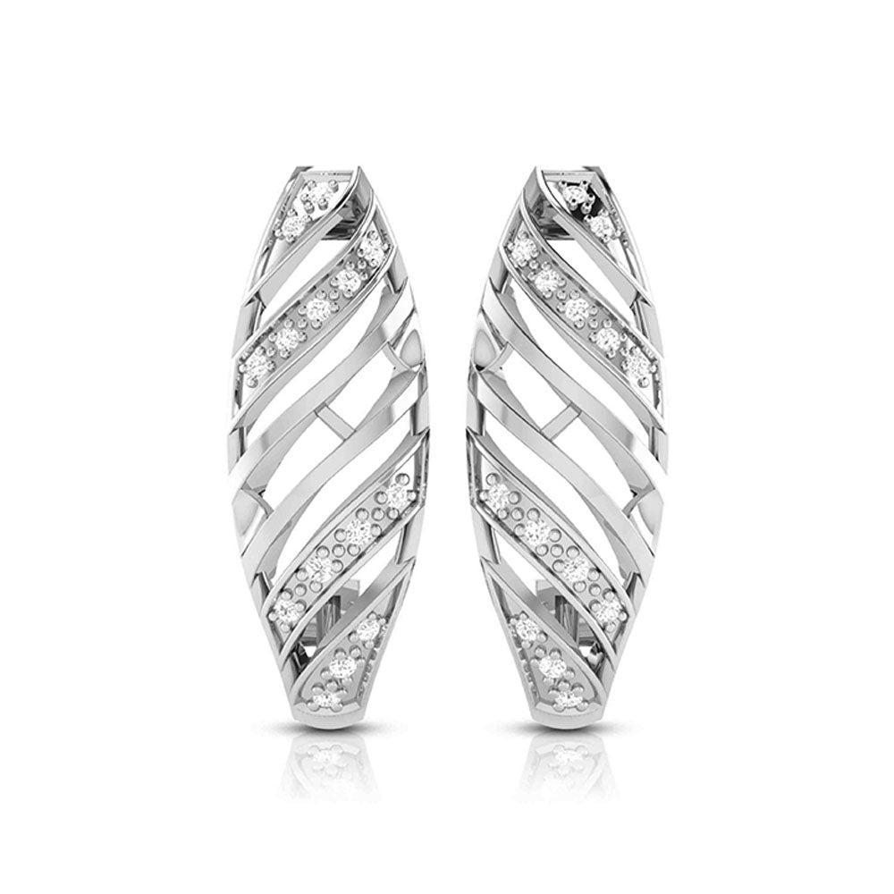 Load image into Gallery viewer, Party wear earrings design Inestimable Lab Grown Diamond Earrings Fiona Diamonds
