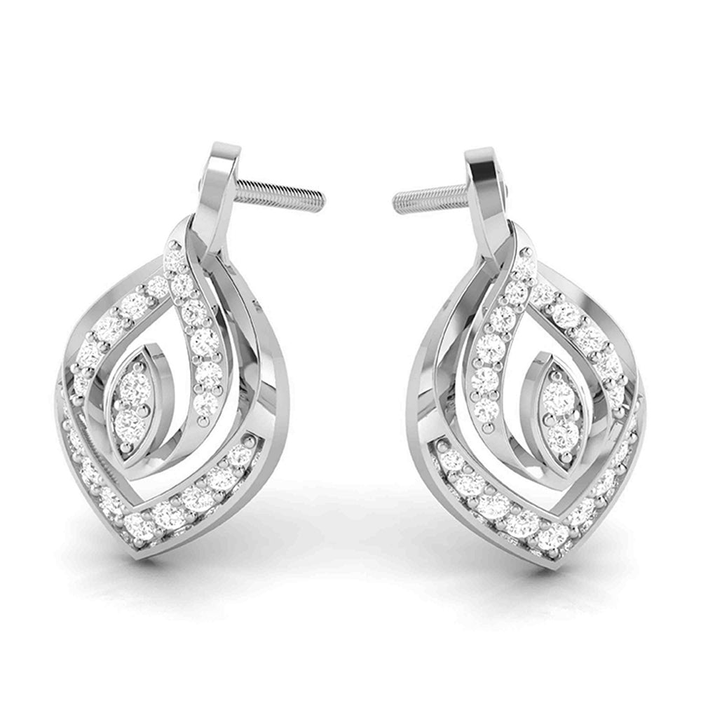 Latest earrings design Bearing Lab Grown Diamond Earrings Fiona Diamonds
