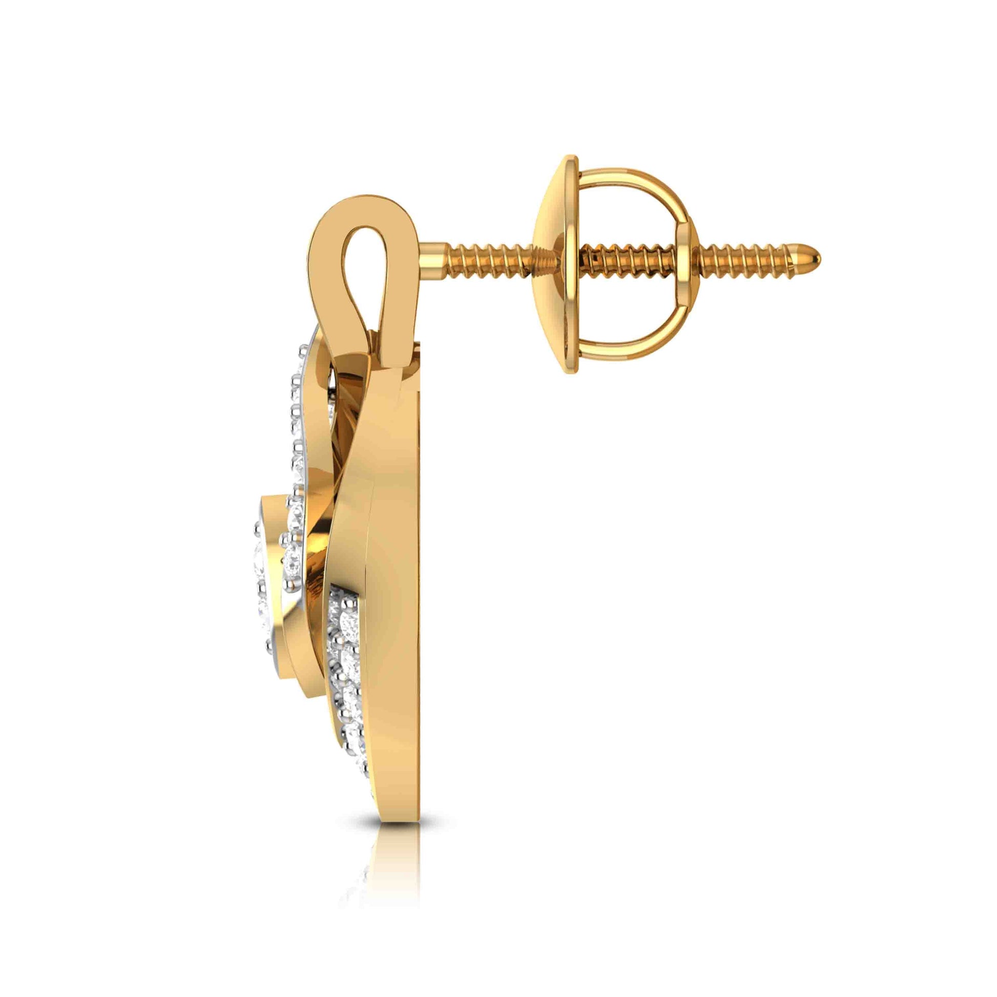 Latest earrings design Bearing Lab Grown Diamond Earrings Fiona Diamonds