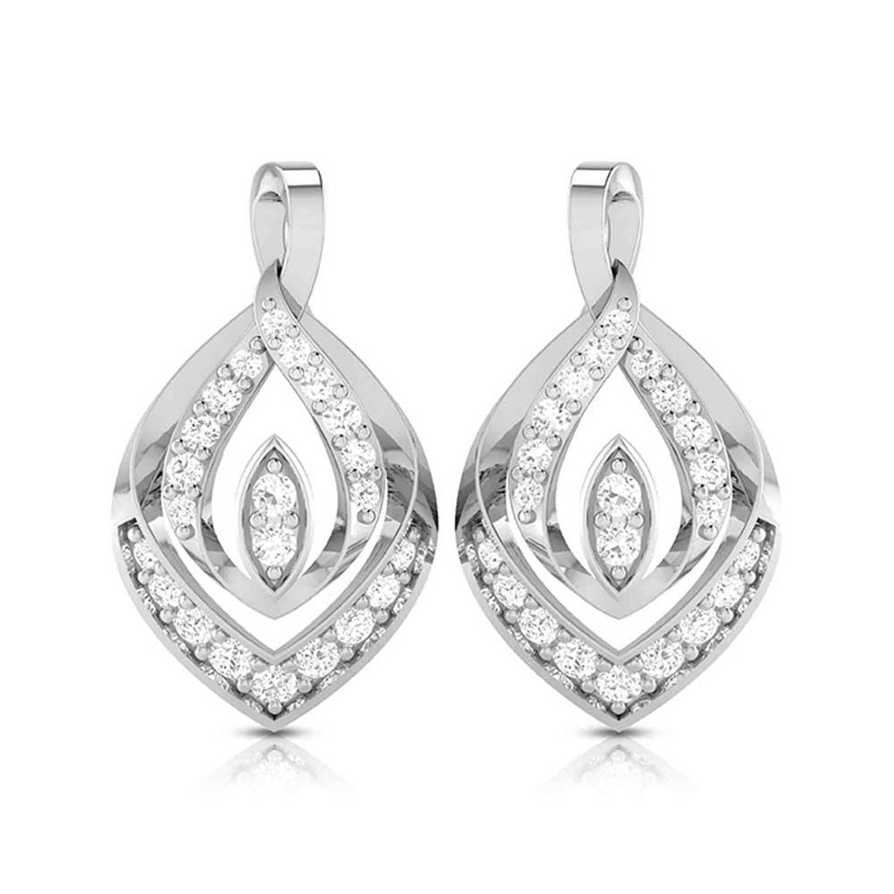 Latest earrings design Bearing Lab Grown Diamond Earrings Fiona Diamonds