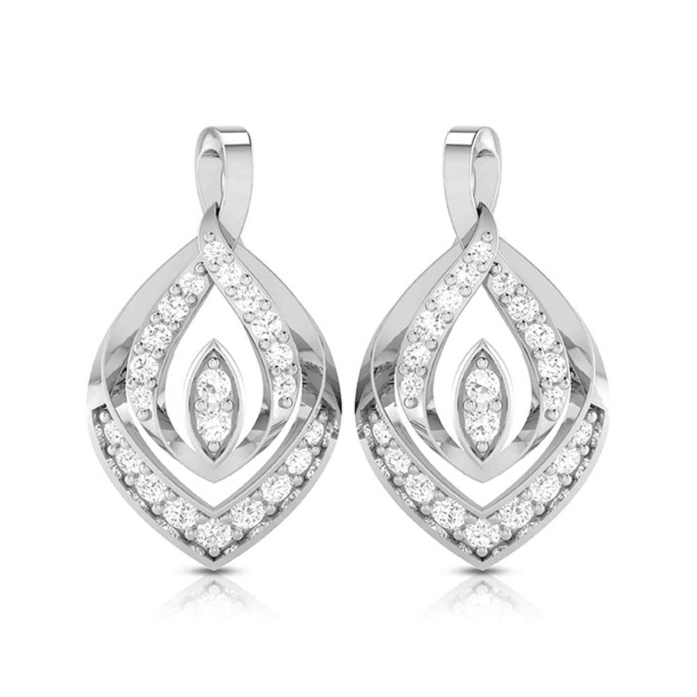 Latest earrings design Bearing Lab Grown Diamond Earrings Fiona Diamonds