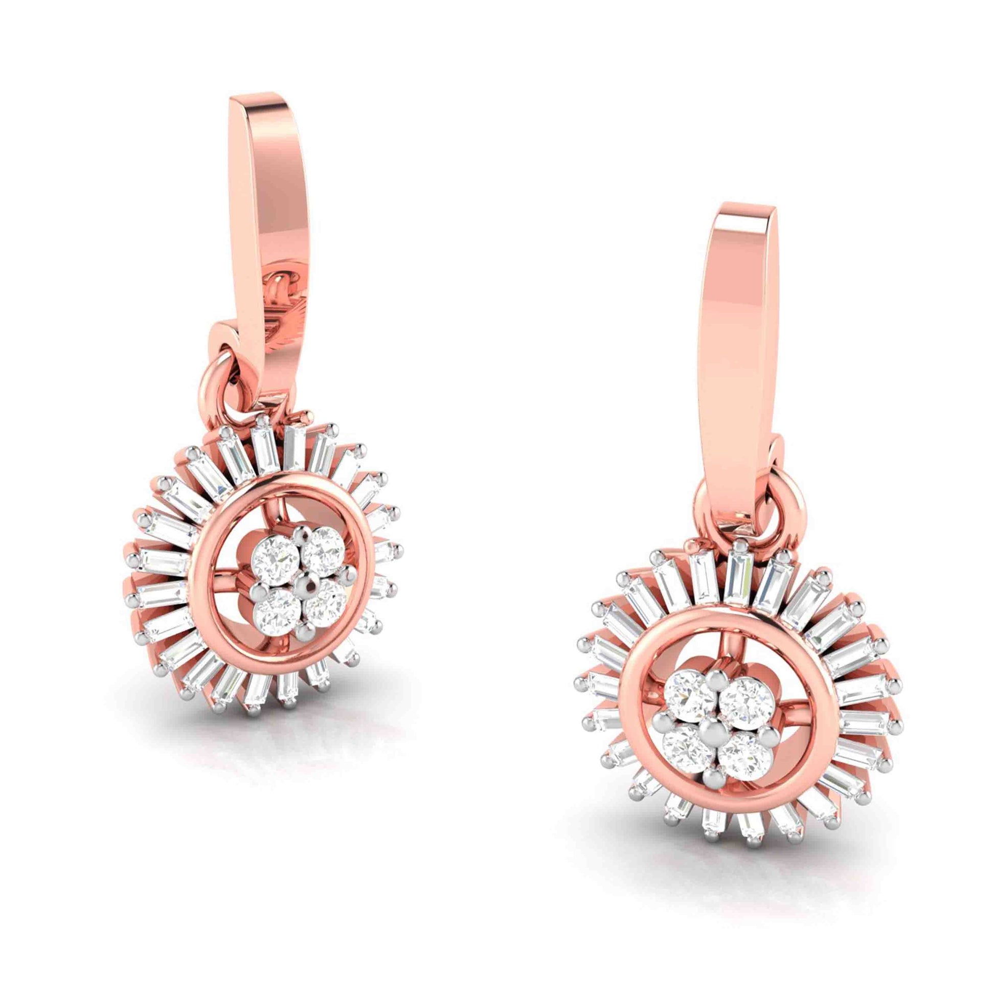 Fancy earrings design Sneering Lab Grown Diamond Earrings Fiona Diamonds