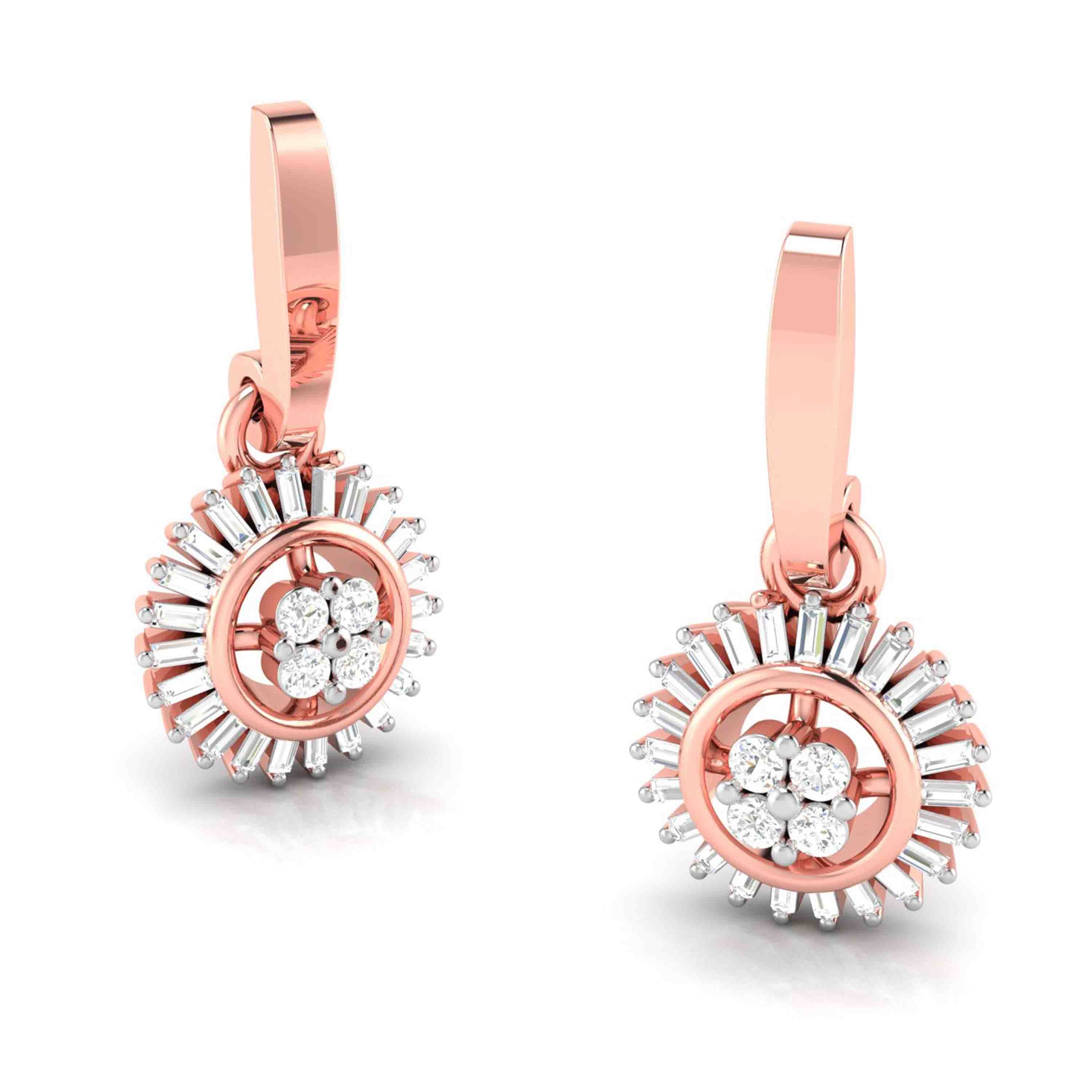 Fancy earrings design Sneering Lab Grown Diamond Earrings Fiona Diamonds
