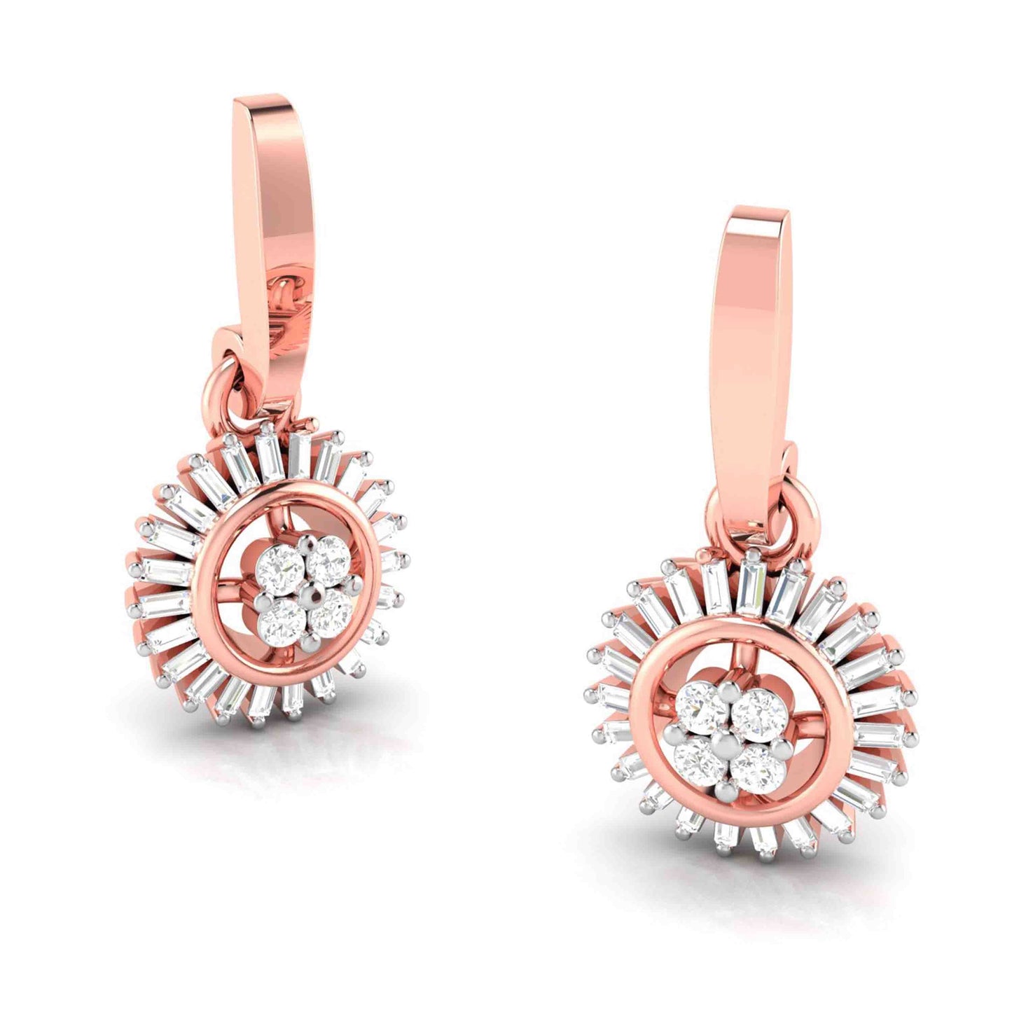 Load image into Gallery viewer, Fancy earrings design Sneering Lab Grown Diamond Earrings Fiona Diamonds
