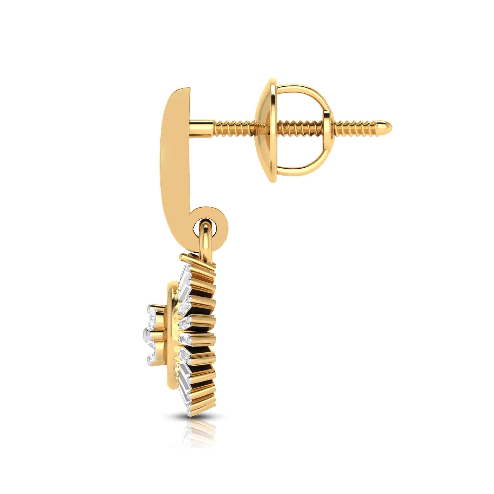 Fancy earrings design Sneering Lab Grown Diamond Earrings Fiona Diamonds