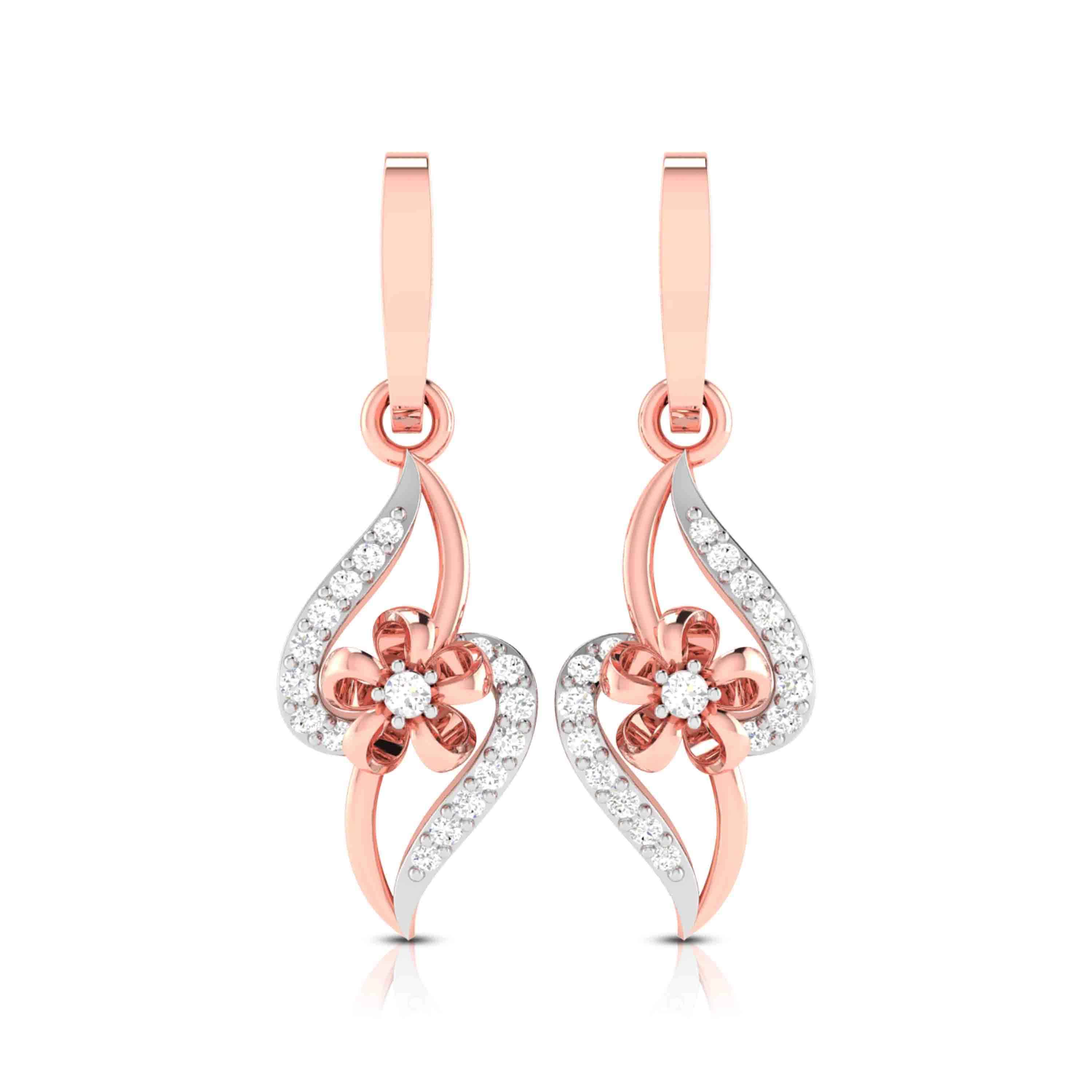 Daily wear earrings design Wallis Lab Grown Diamond Earrings Fiona Diamonds