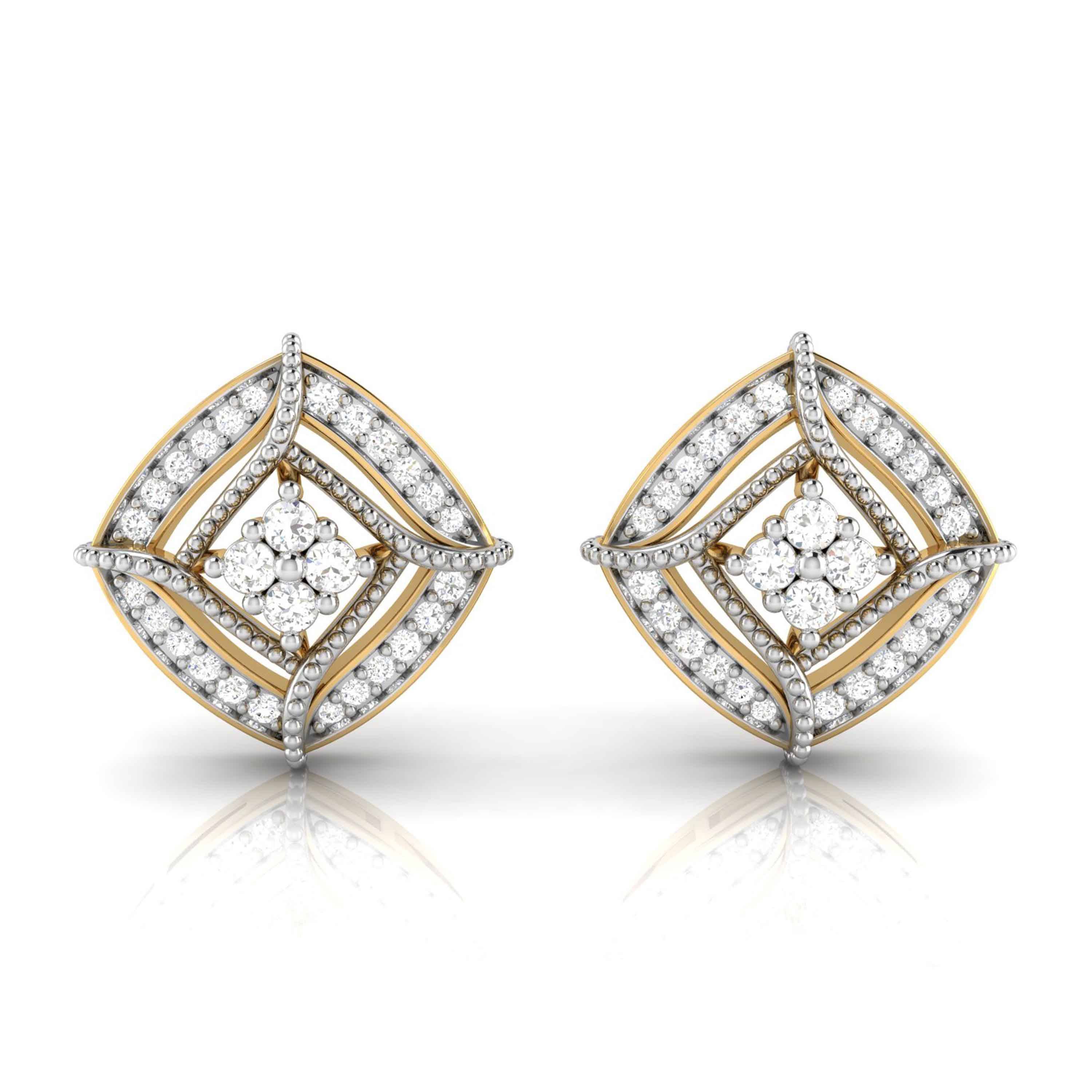 Small earrings design Dere Lab Grown Diamond Earrings Fiona Diamonds