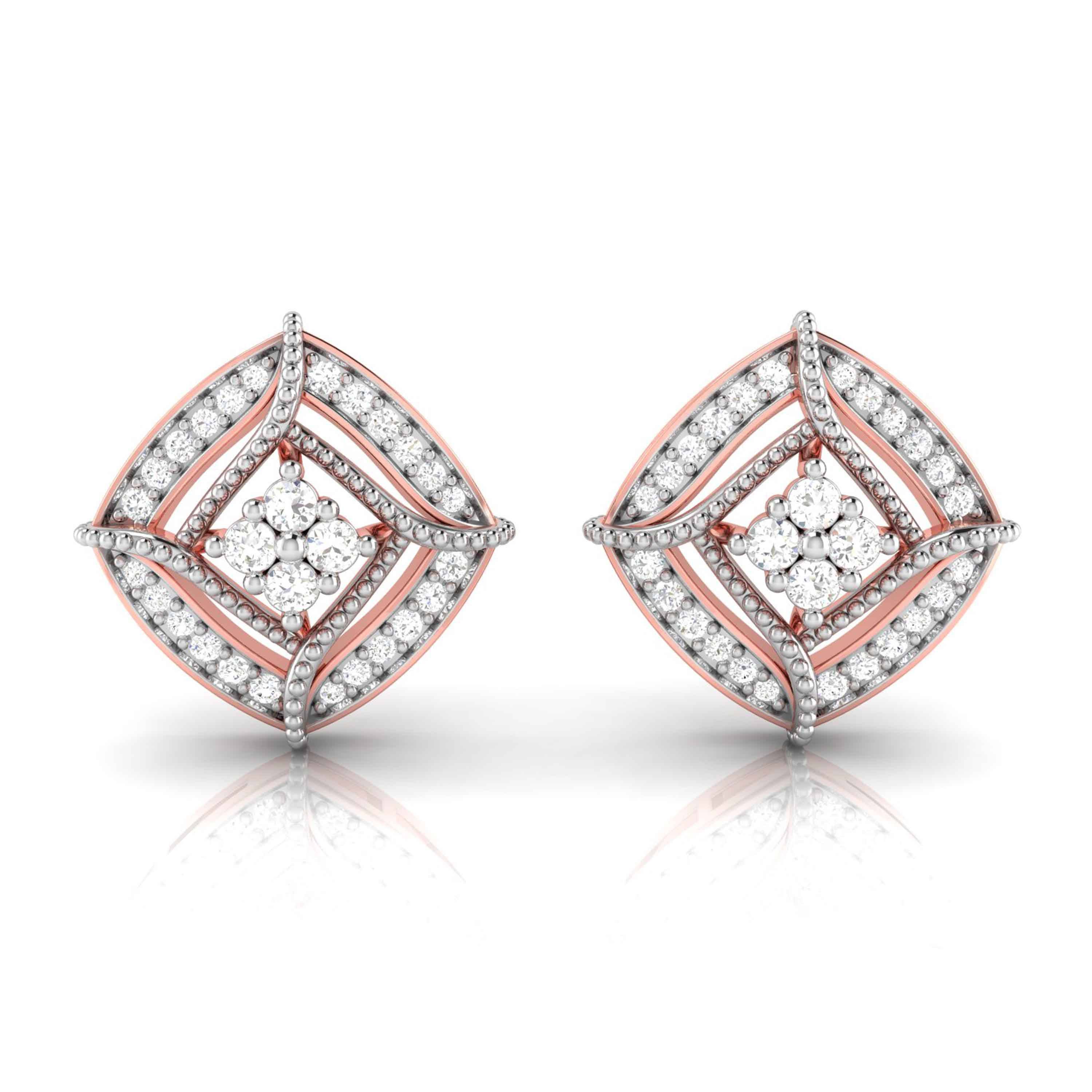 Small earrings design Dere Lab Grown Diamond Earrings Fiona Diamonds