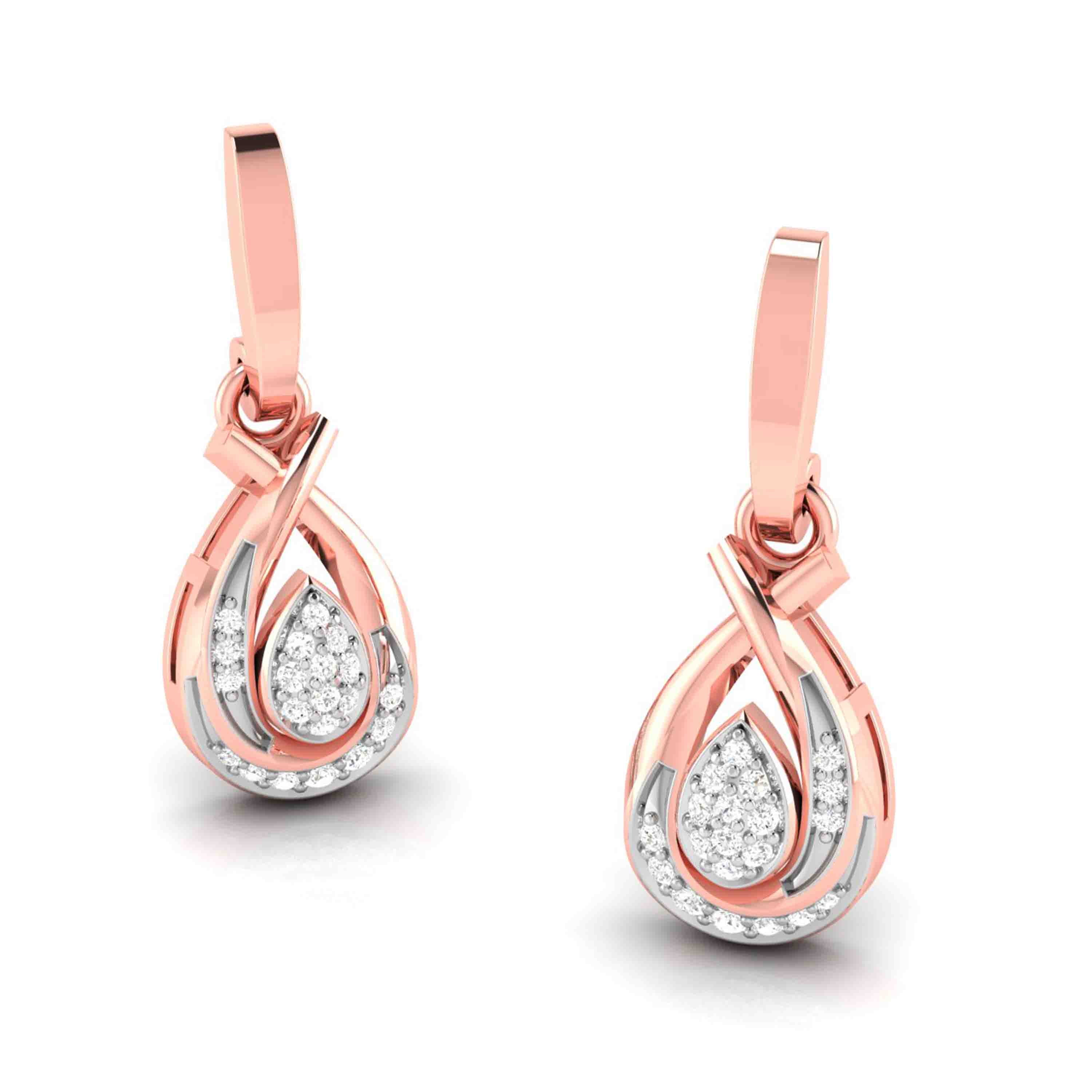 Latest earrings design Webber Lab Grown Diamond Earrings Fiona Diamonds