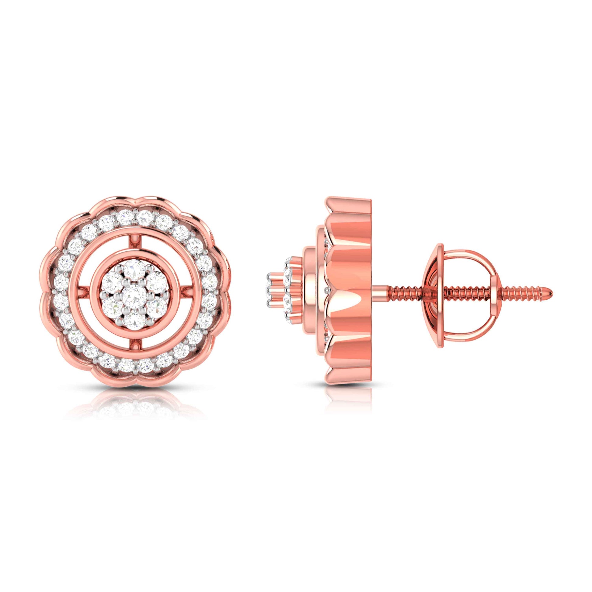 Small earrings design Obree Lab Grown Diamond Earrings Fiona Diamonds