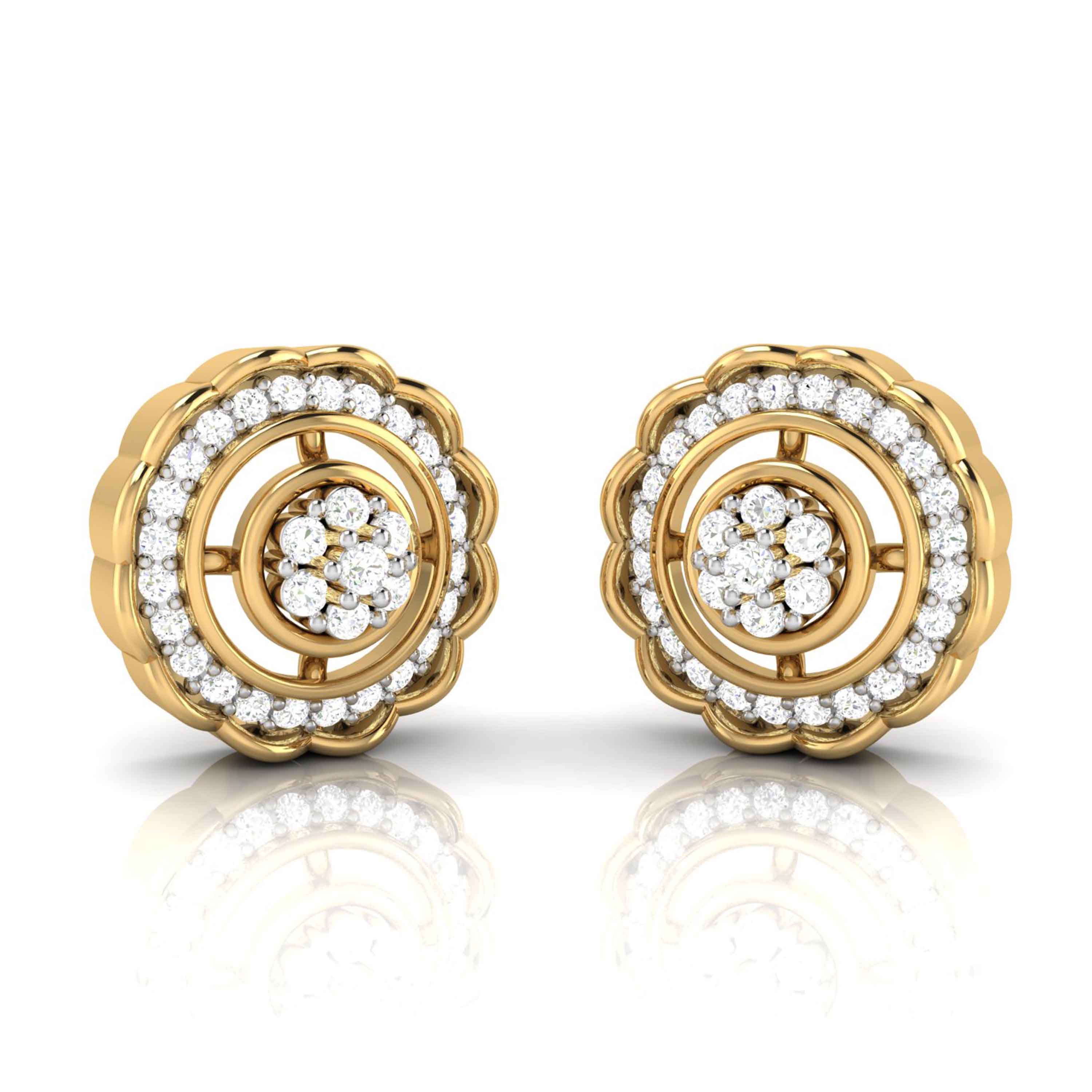 Small earrings design Obree Lab Grown Diamond Earrings Fiona Diamonds