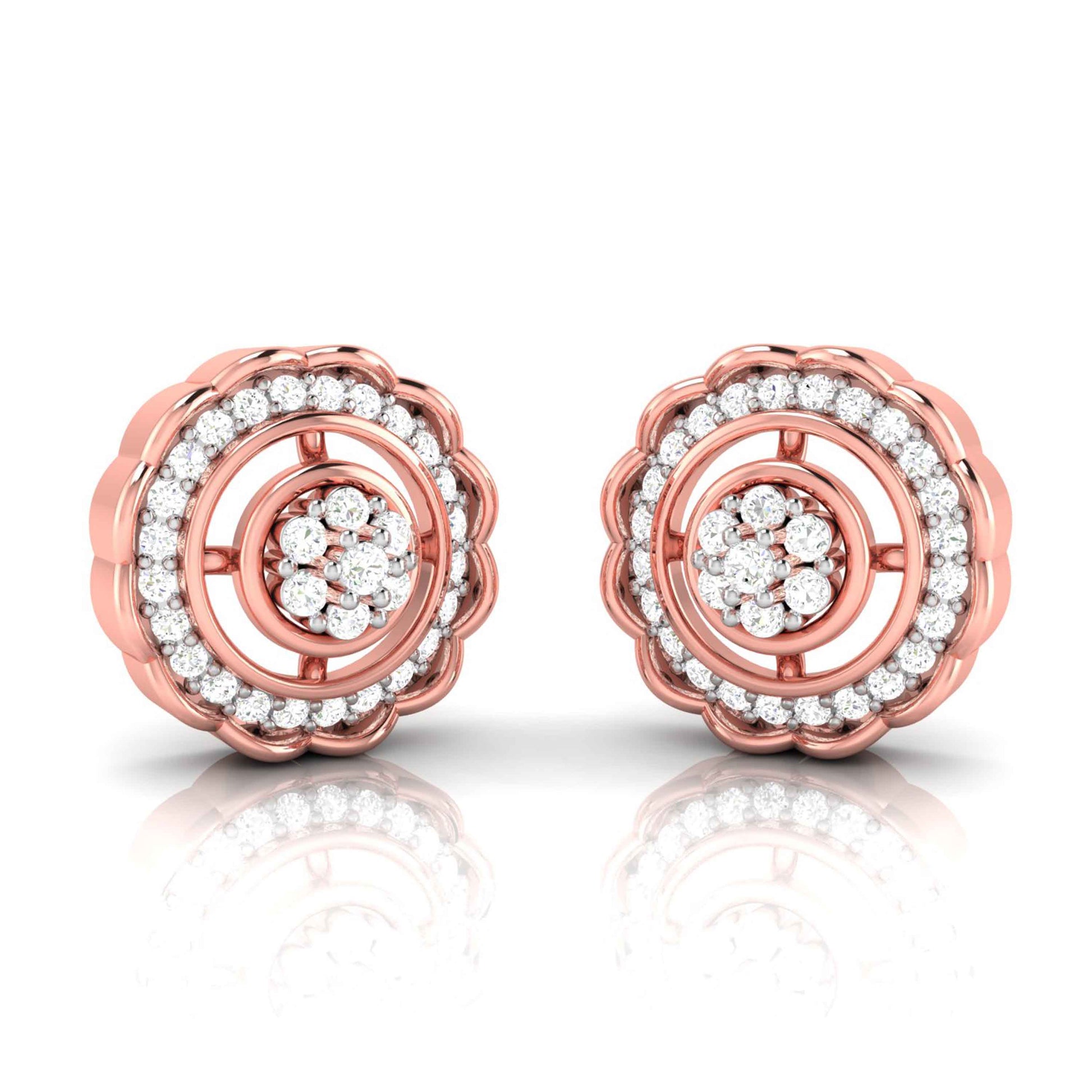 Small earrings design Obree Lab Grown Diamond Earrings Fiona Diamonds