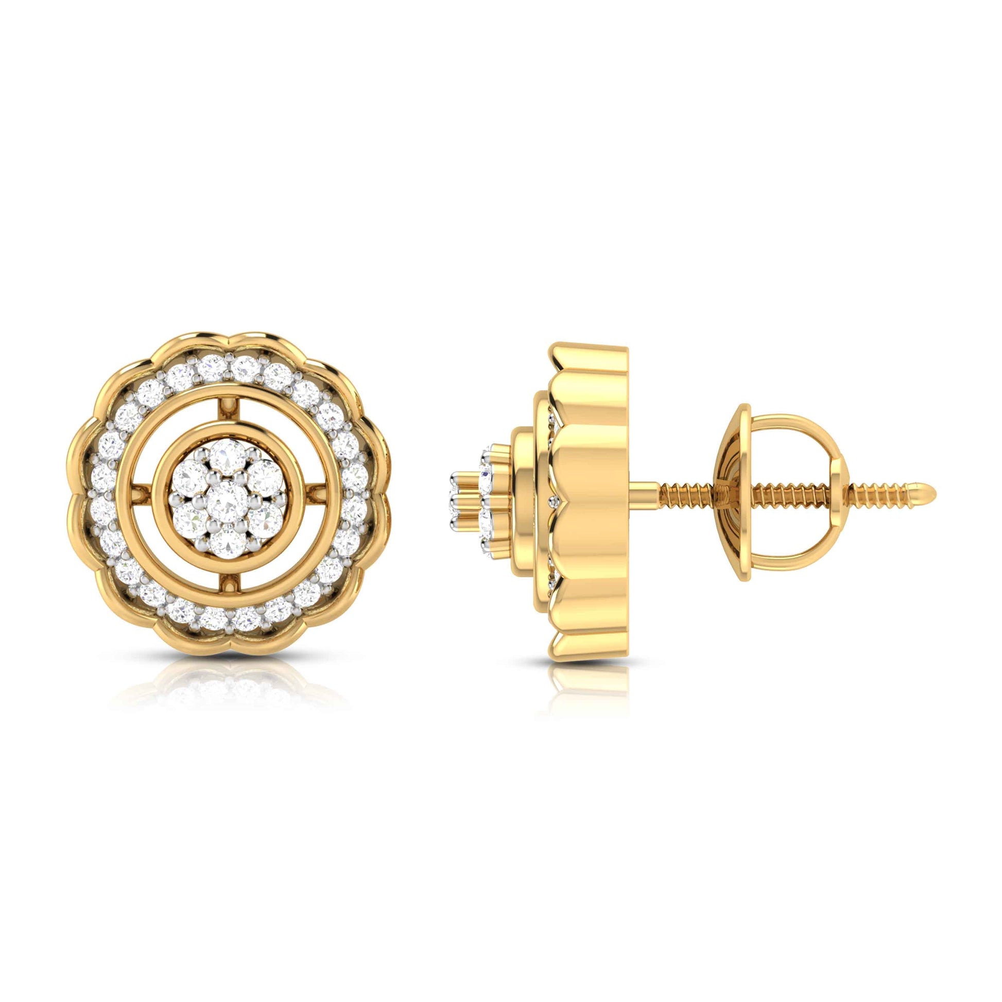 Small earrings design Obree Lab Grown Diamond Earrings Fiona Diamonds