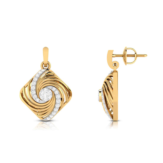 Latest earrings design Bronze Lab Grown Diamond  Earrings Fiona Diamonds