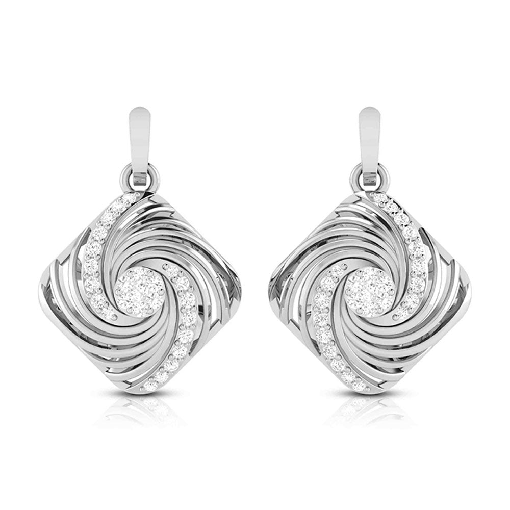 Latest earrings design Bronze Lab Grown Diamond  Earrings Fiona Diamonds