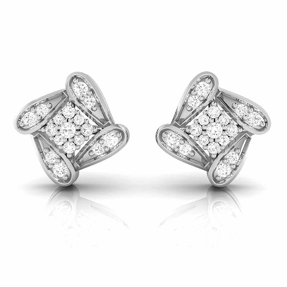 Party wear earrings design Latica Lab Grown Diamond Earrings Fiona Diamonds