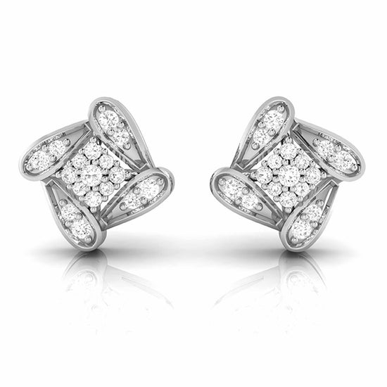 Party wear earrings design Latica Lab Grown Diamond Earrings Fiona Diamonds