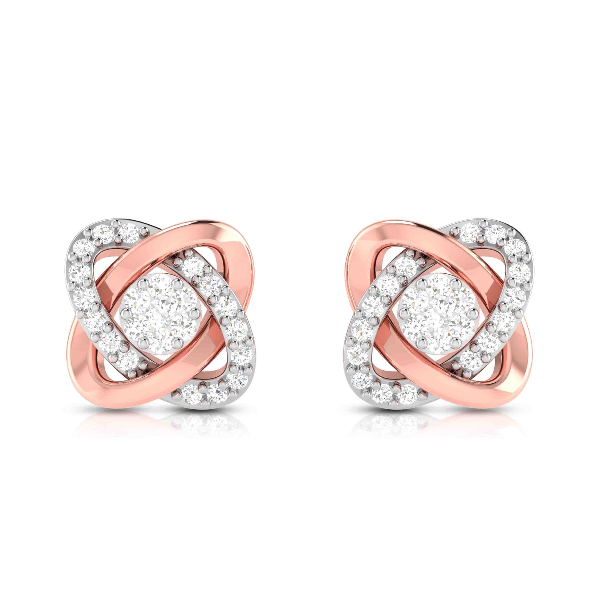 Designer earrings collection Aloqa Lab Grown Diamond Earrings Fiona Diamonds