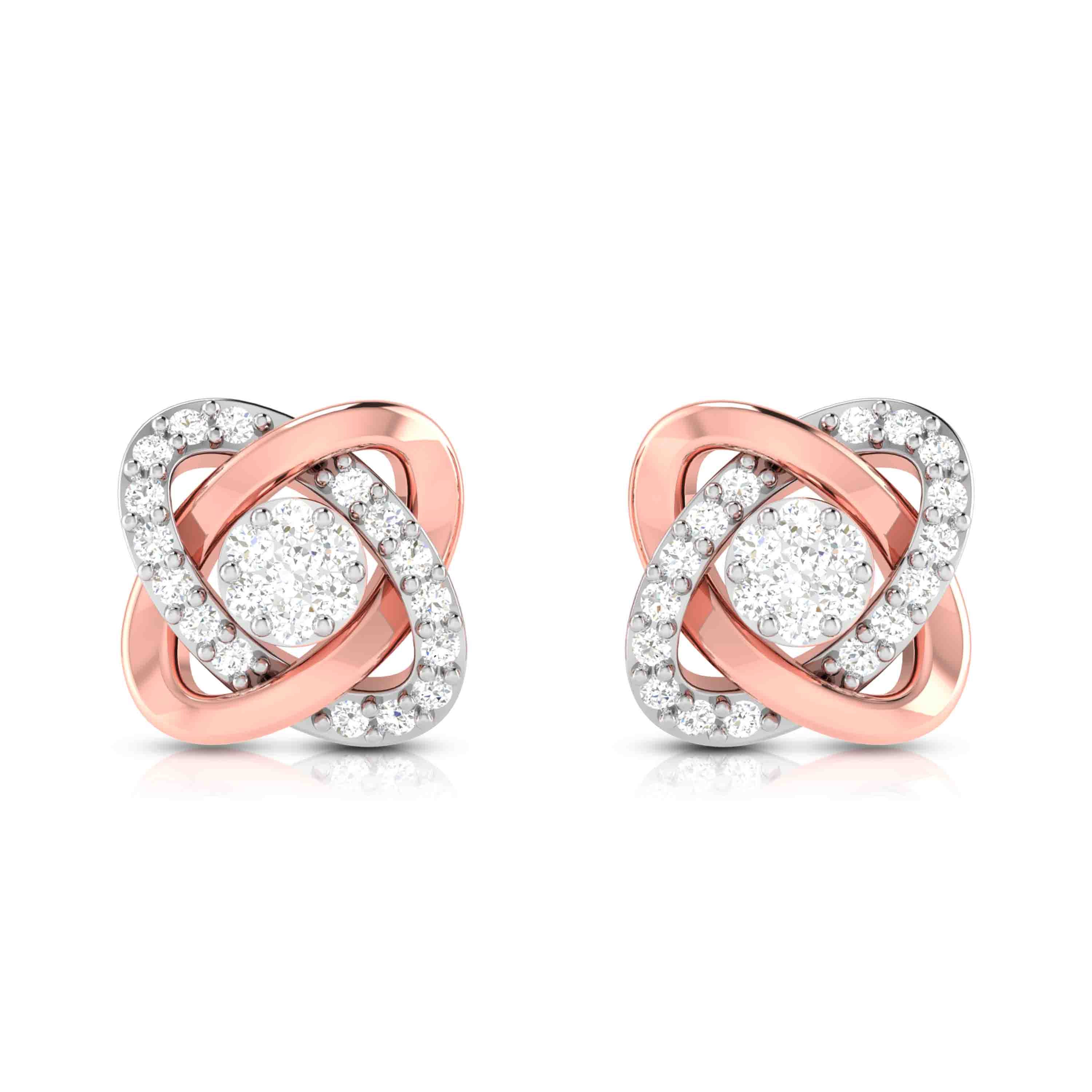 Designer earrings collection Aloqa Lab Grown Diamond Earrings Fiona Diamonds