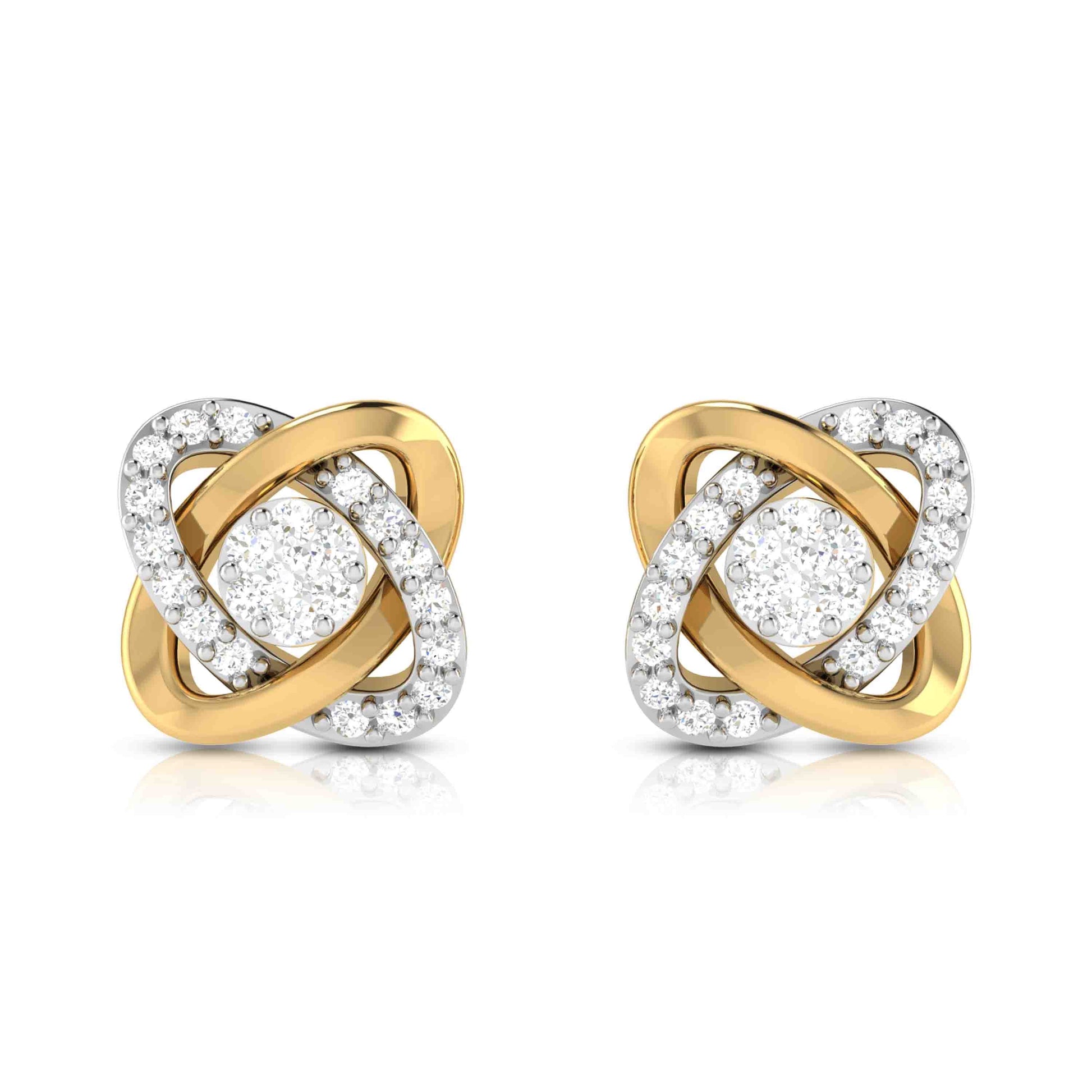 Designer earrings collection Aloqa Lab Grown Diamond Earrings Fiona Diamonds