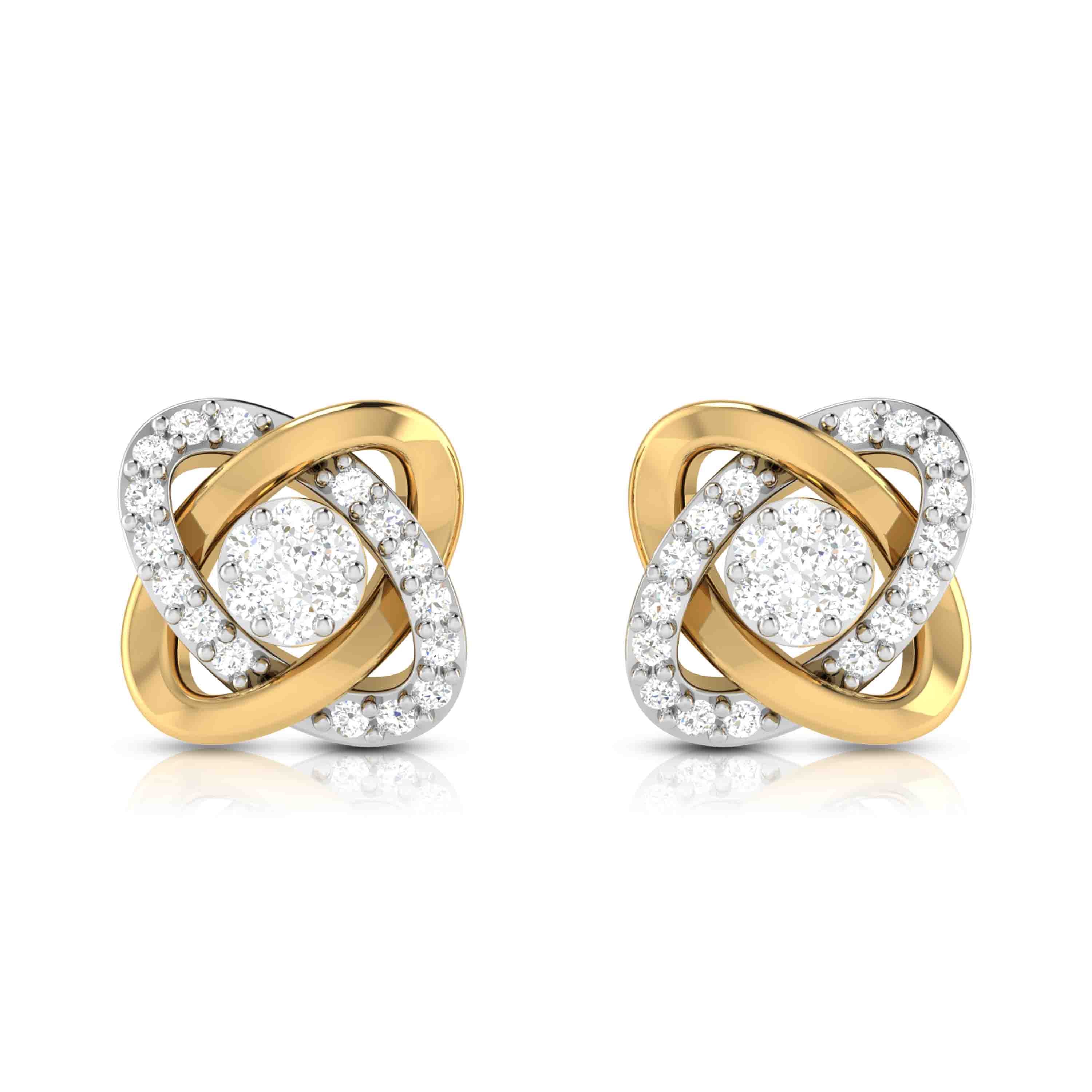 Designer earrings collection Aloqa Lab Grown Diamond Earrings Fiona Diamonds