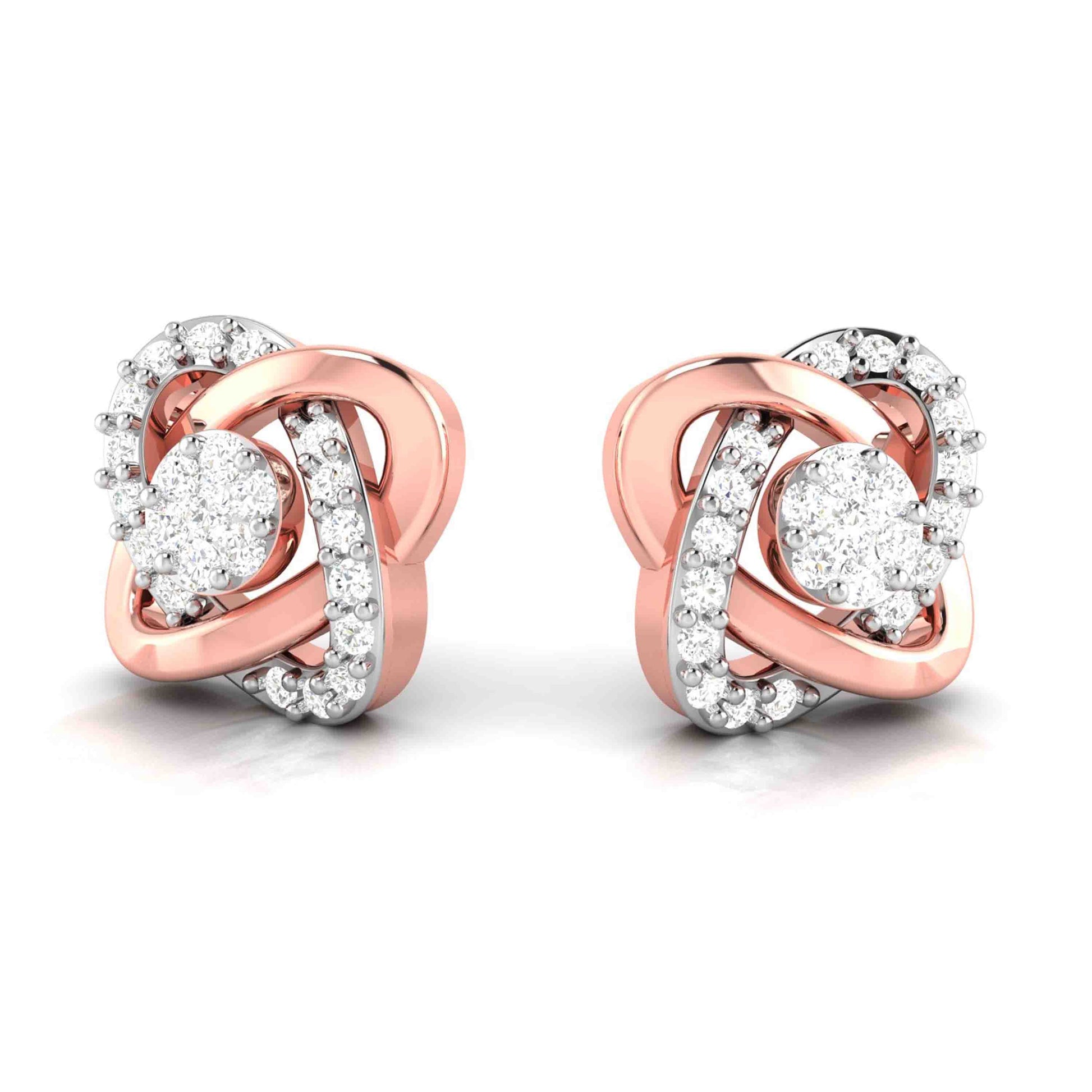 Designer earrings collection Aloqa Lab Grown Diamond Earrings Fiona Diamonds