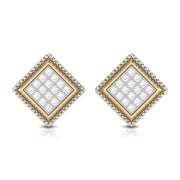 Gold Diamond Earrings for Women in 18 Karat Yellow Gold by Fiona Diamonds