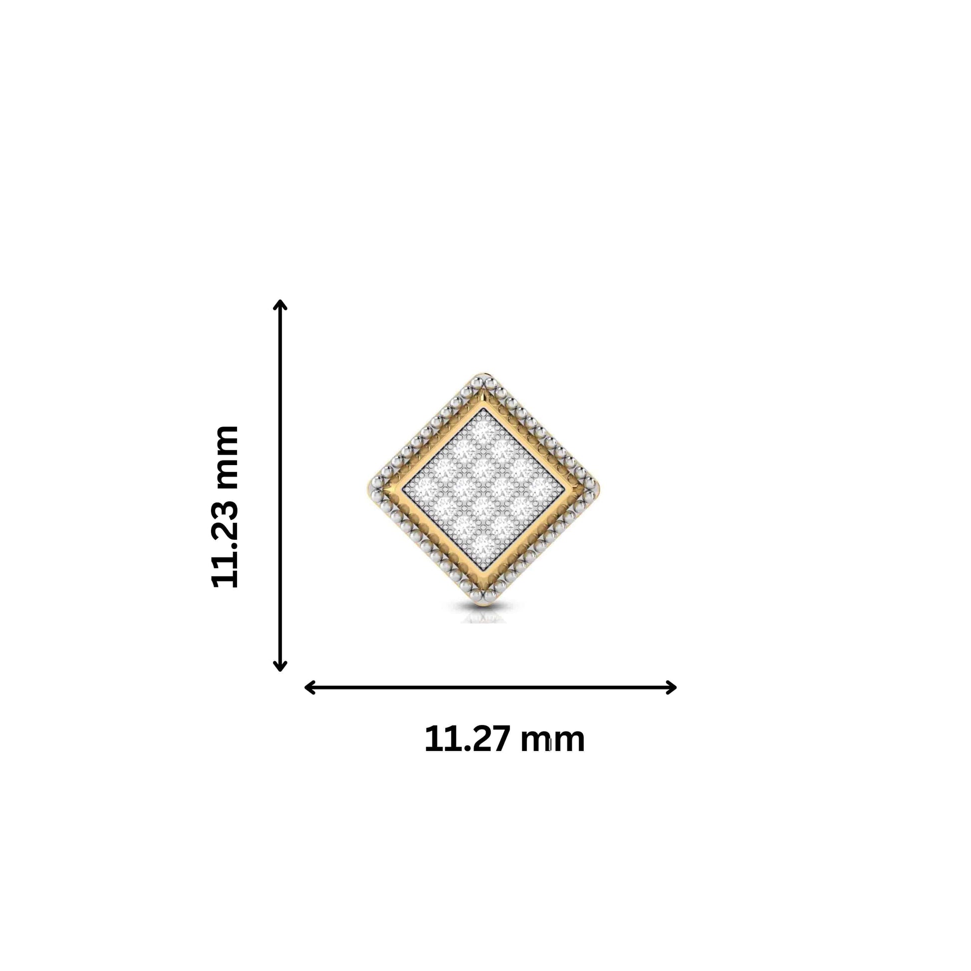 Gold Diamond Earrings for Women in 18 Karat Yellow Gold by Fiona Diamonds