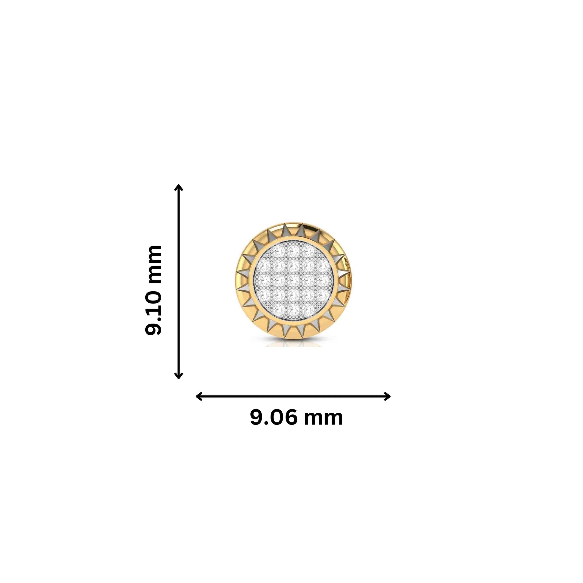 Round shape earrings design Sunlif Lab Grown Diamond Earrings Fiona Diamonds