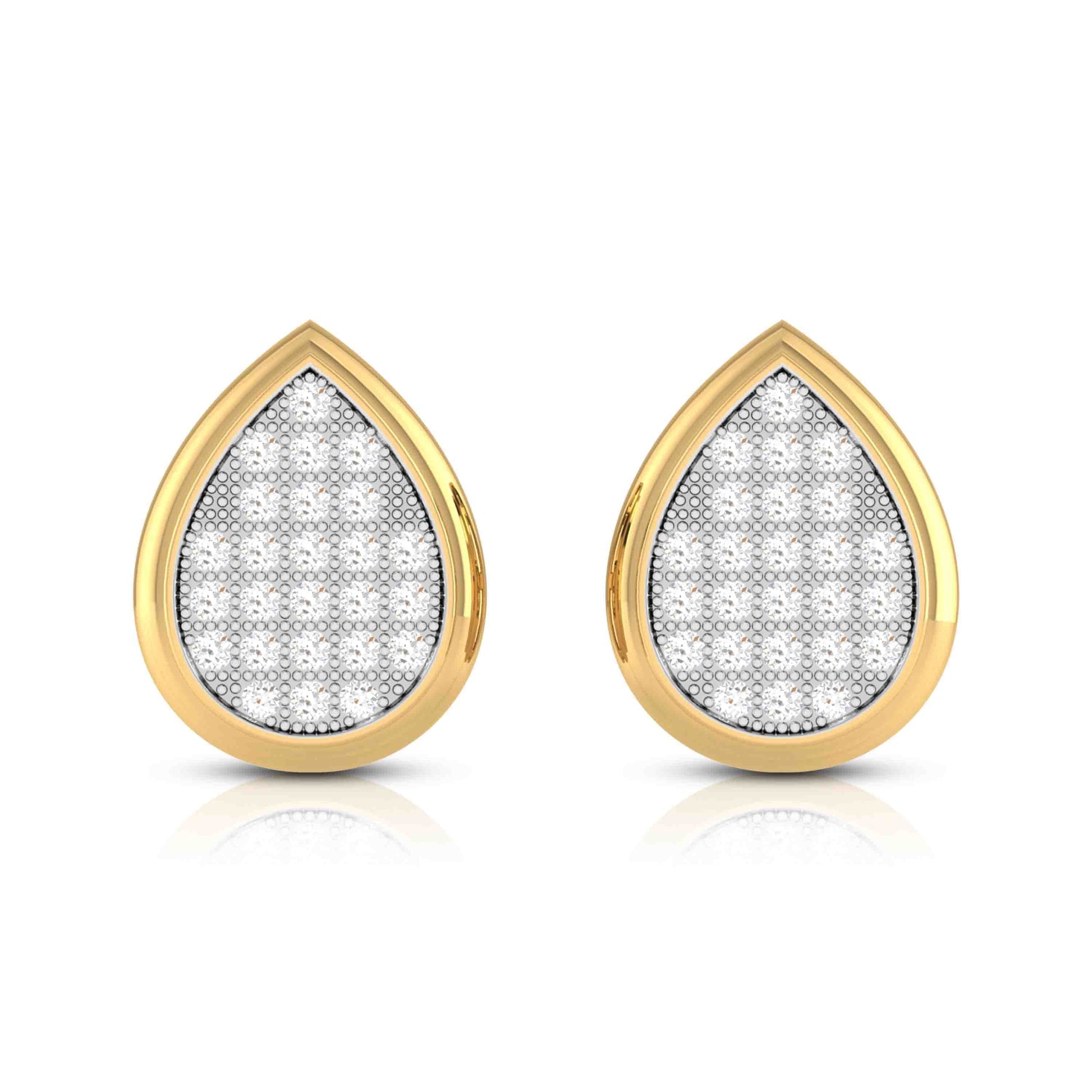 Daily wear earrings design Caesar Lab Grown Diamond Earrings Fiona Diamonds