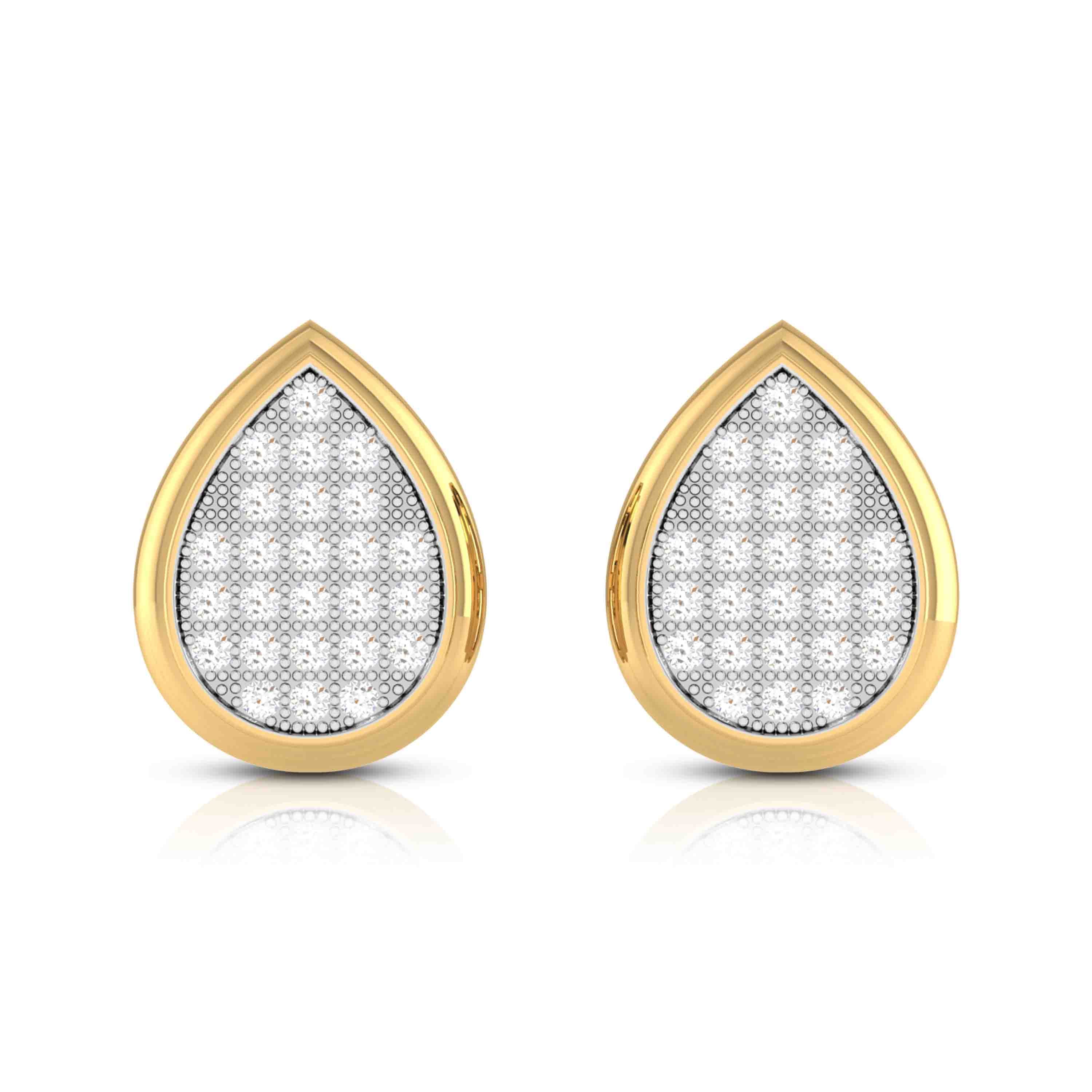 Daily wear earrings design Caesar Lab Grown Diamond Earrings Fiona Diamonds