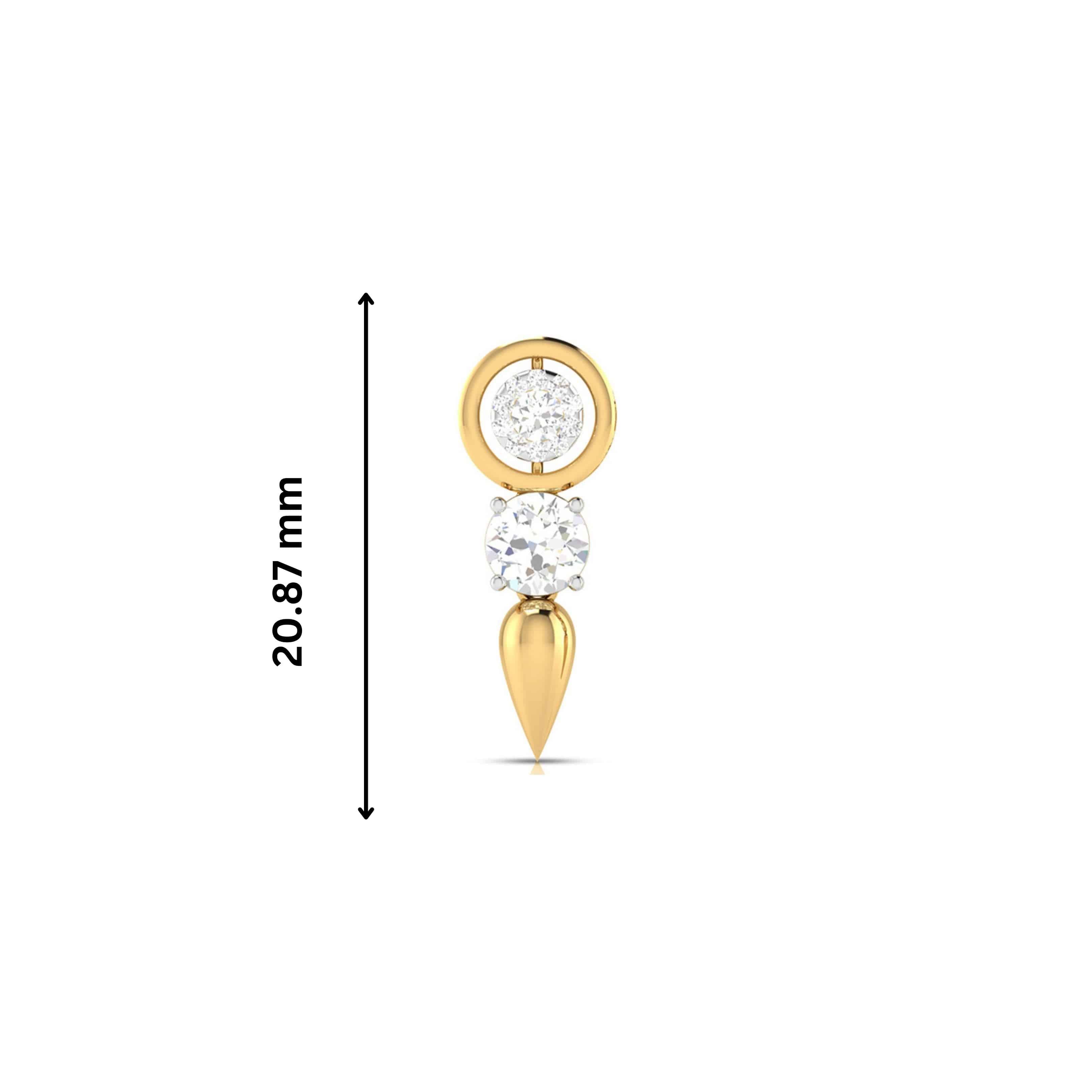 Party wear earrings design Climbers Lab Grown Diamond Earrings Fiona Diamonds