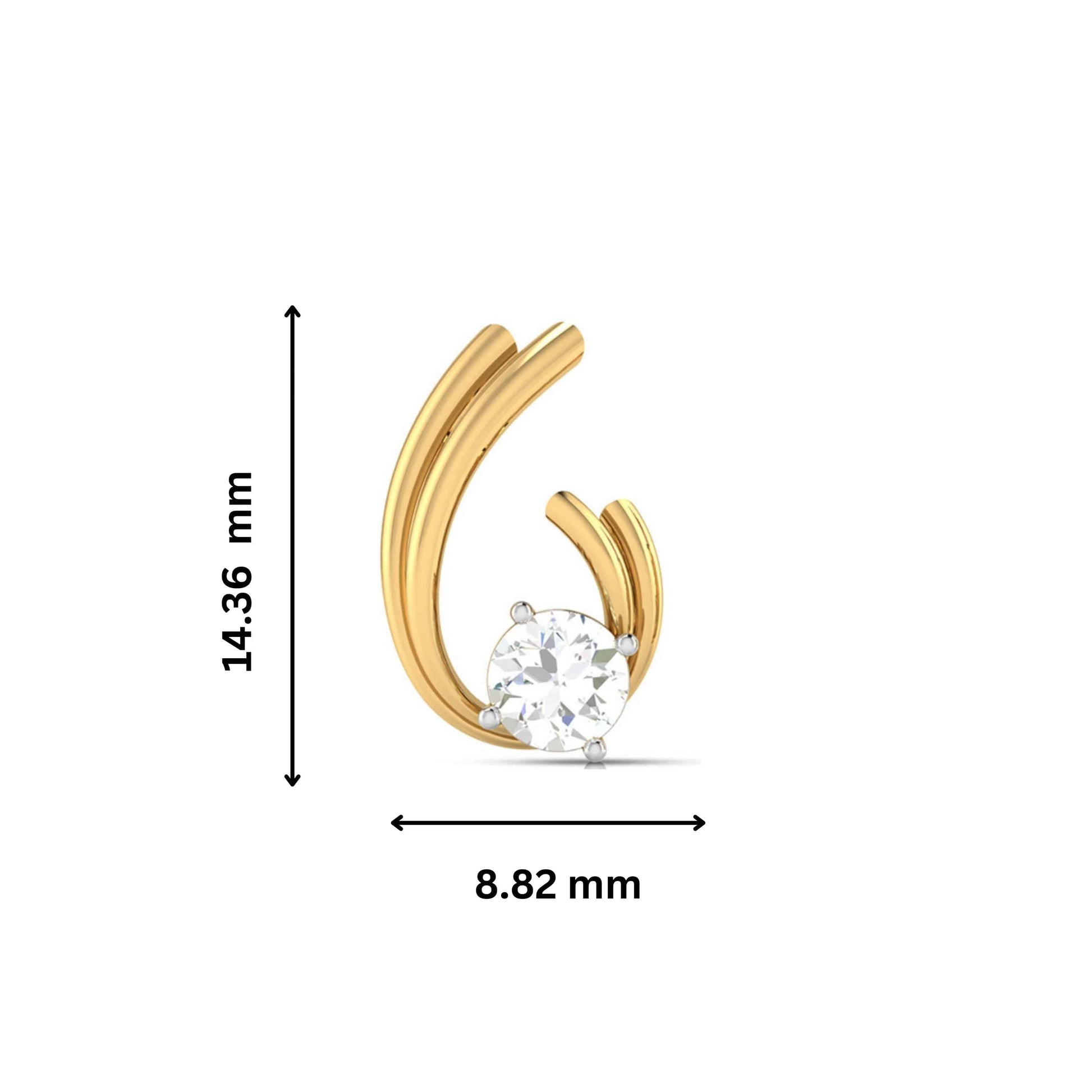 Party wear earrings design Shepherd Lab Grown Diamond Earrings Fiona Diamonds