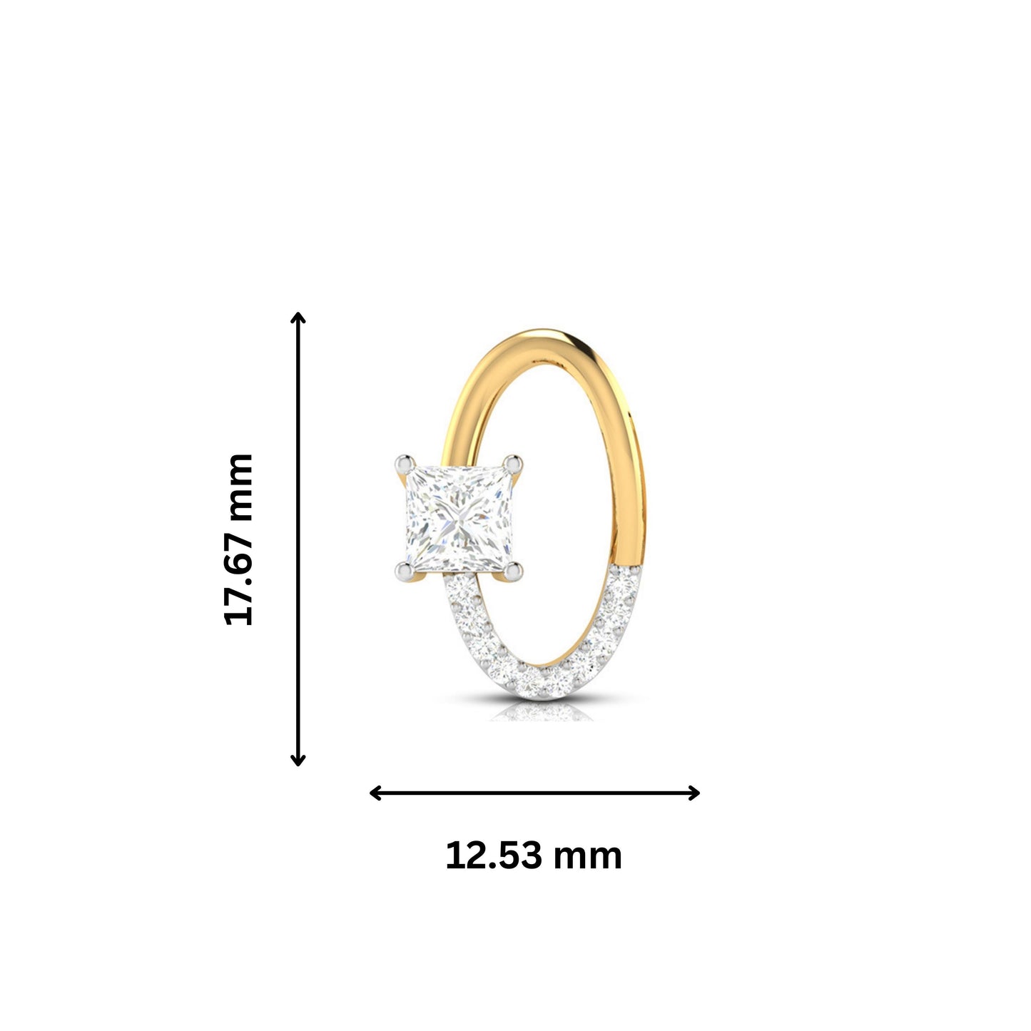 Latest earrings design Swarovski Lab Grown Diamond Earrings Fiona Diamonds