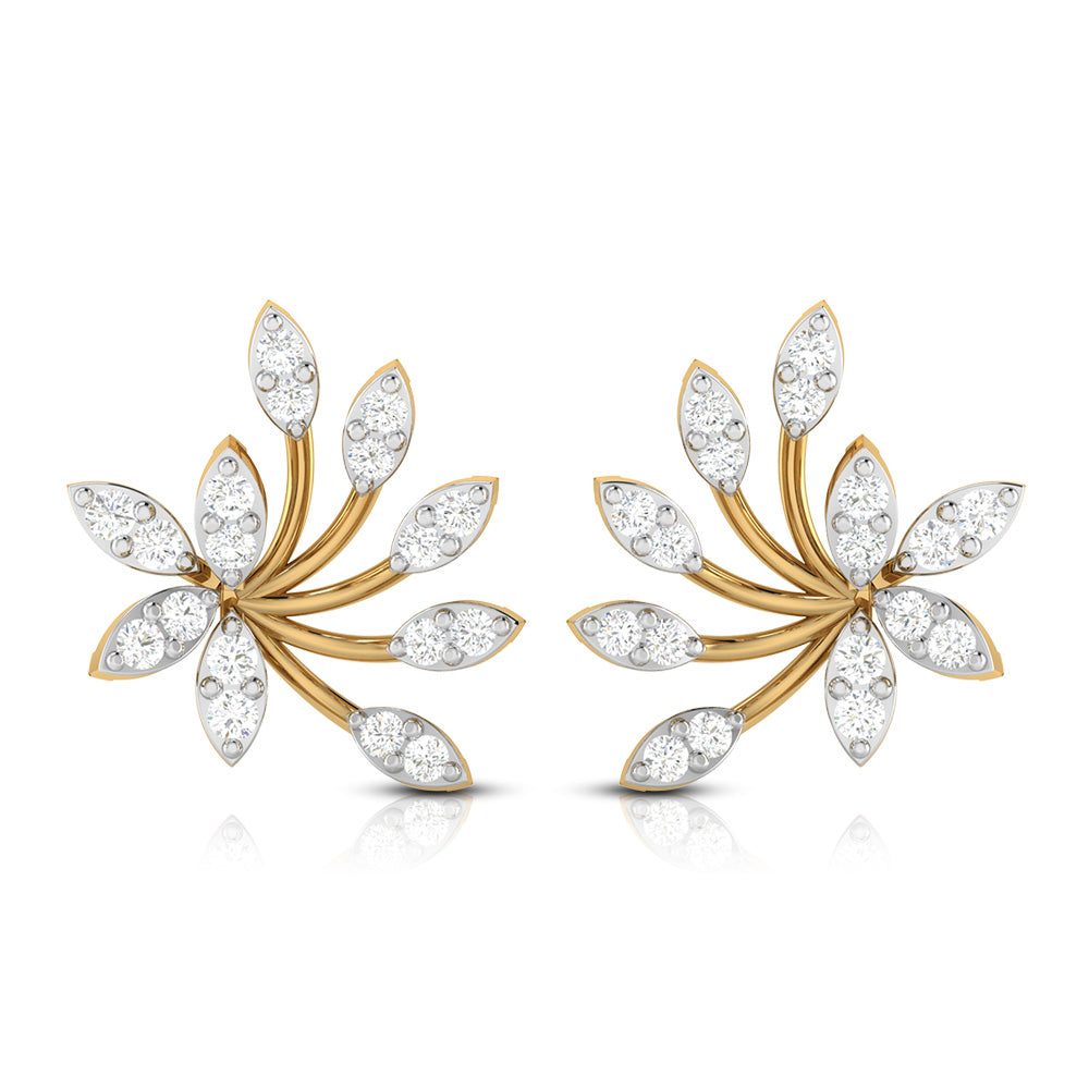 Latest earrings design Bougainviella Lab Grown Diamond Earrings Fiona Diamonds