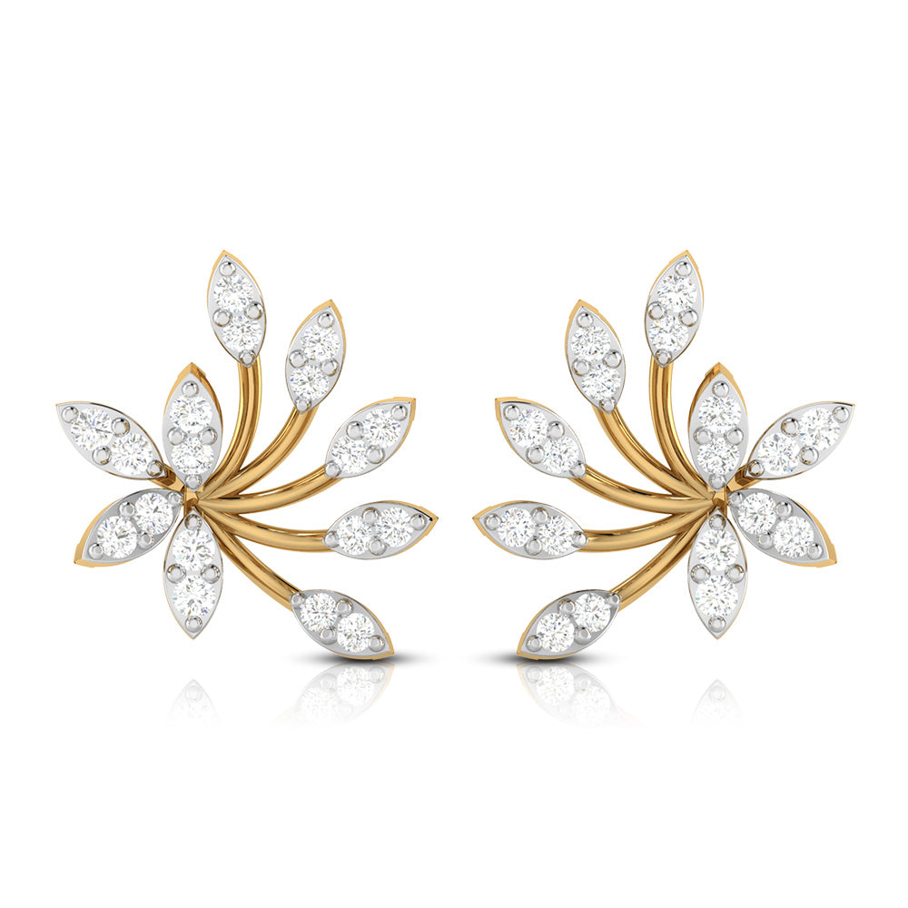 Load image into Gallery viewer, Latest earrings design Bougainviella Lab Grown Diamond Earrings Fiona Diamonds

