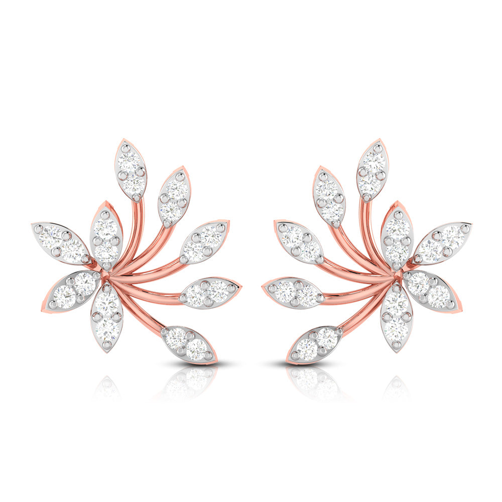 Latest earrings design Bougainviella Lab Grown Diamond Earrings Fiona Diamonds