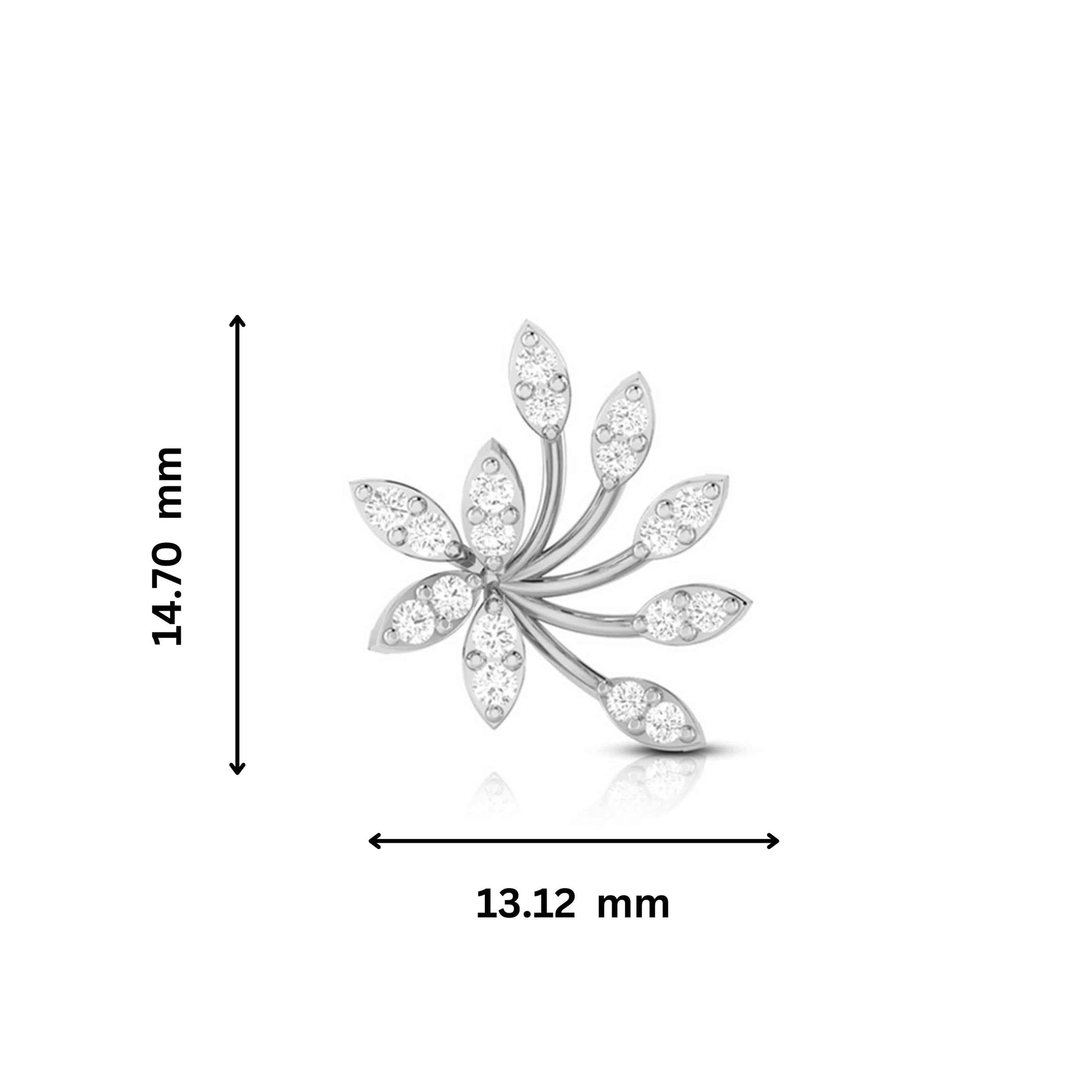 Latest earrings design Bougainviella Lab Grown Diamond Earrings Fiona Diamonds