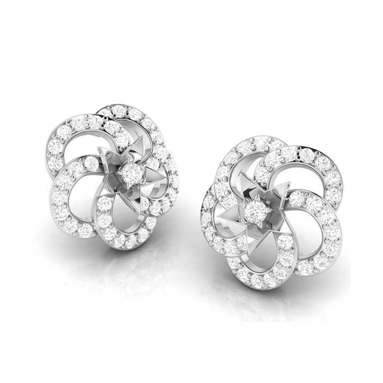 Load image into Gallery viewer, Earrings flower design Fleer Lab Grown Diamond Earrings Fiona Diamonds
