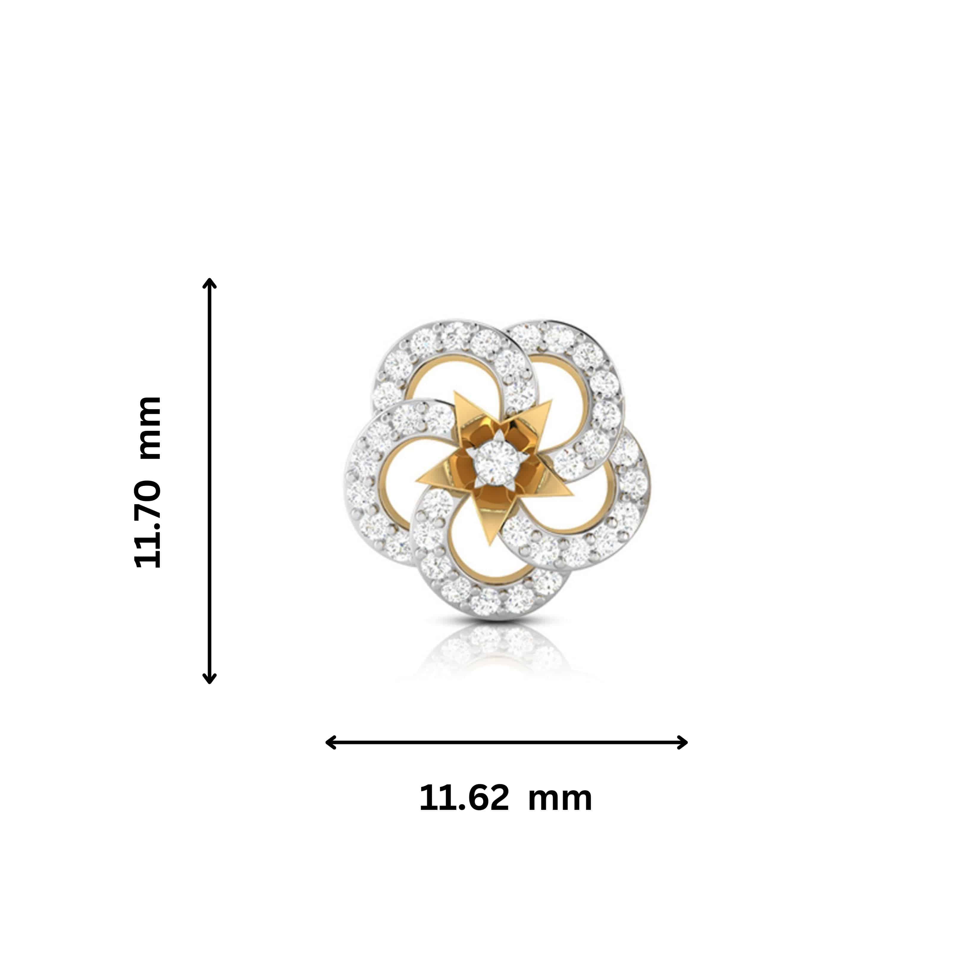 Earrings flower design Fleer Lab Grown Diamond Earrings Fiona Diamonds